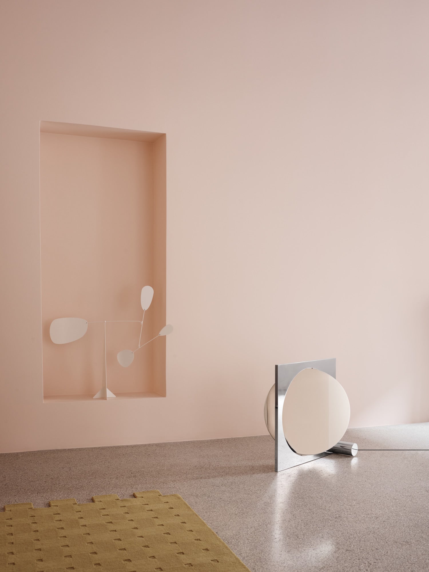 MOONSETTER chrome floor lamp