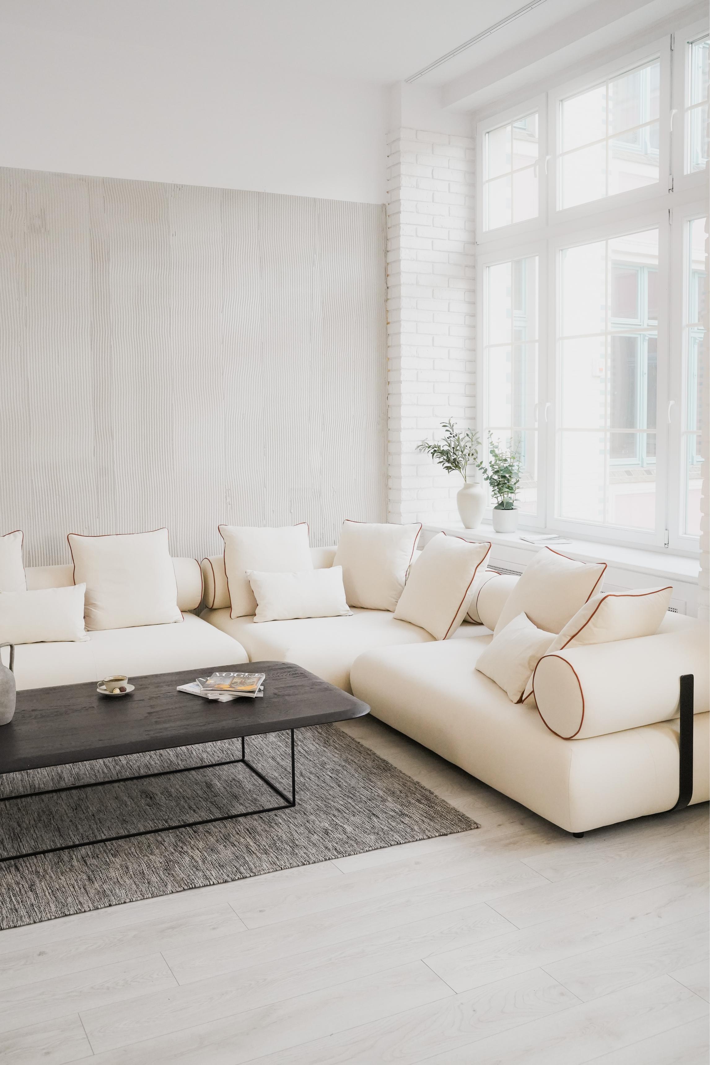 Left-facing corner sofa CASABLANCA customizable