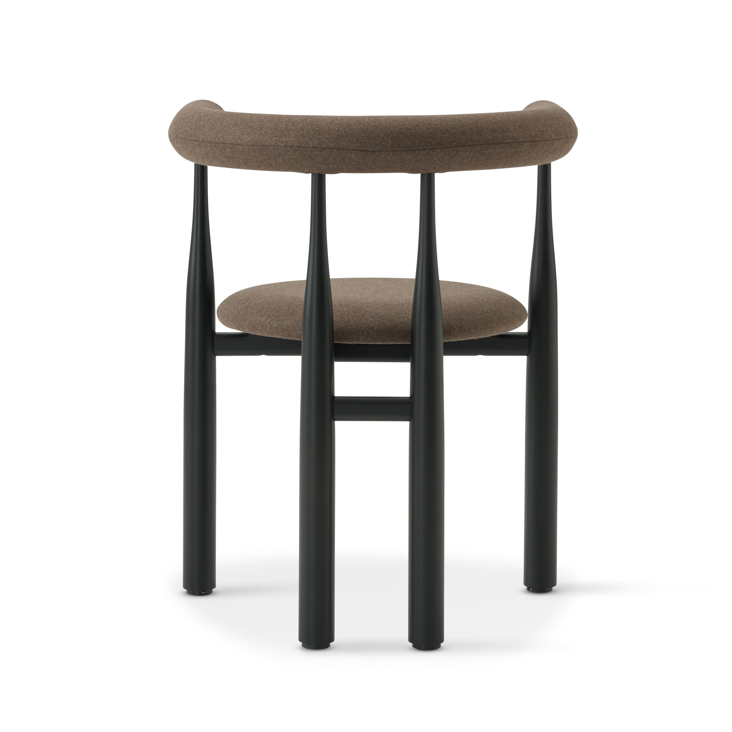 BUKOWSKI FULLY upholstered chair with a black beech base