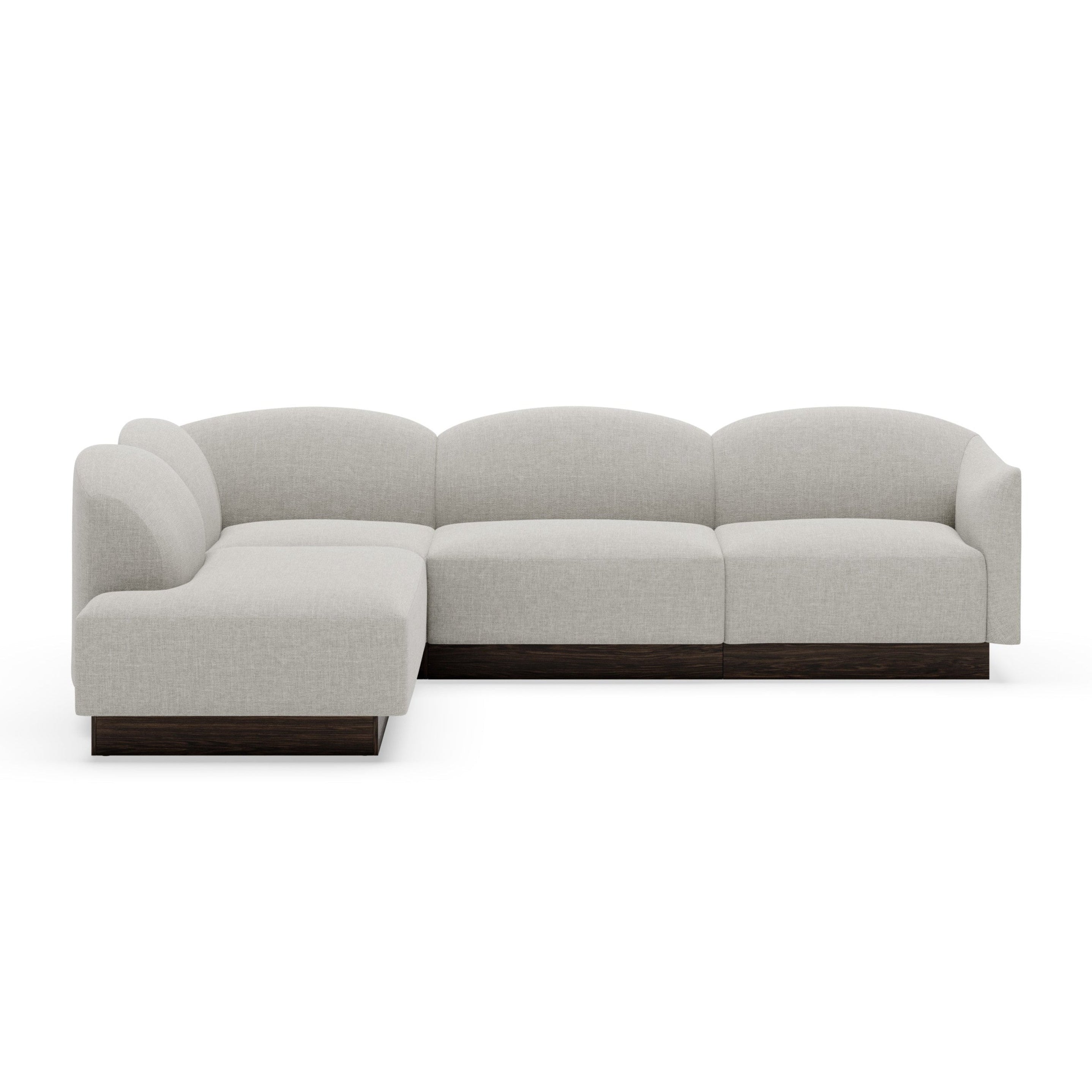 Left-facing modular corner sofa SHORE customizable