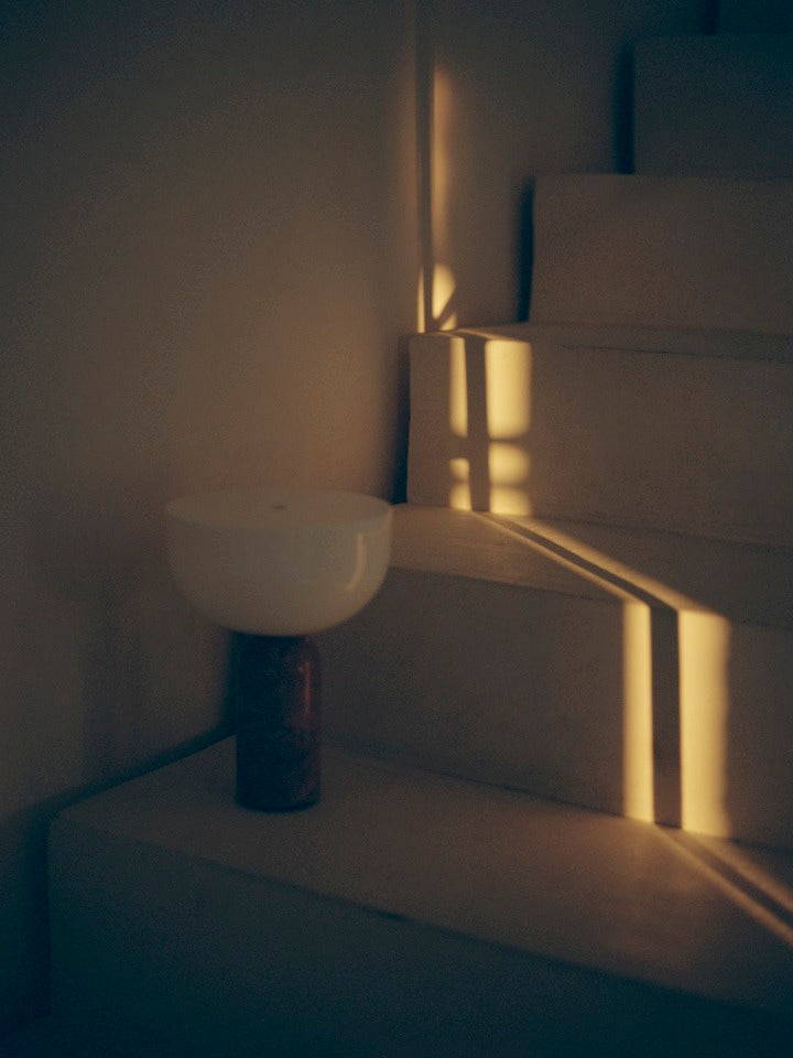 Tragbare Lampe KIZU grauer Marmor