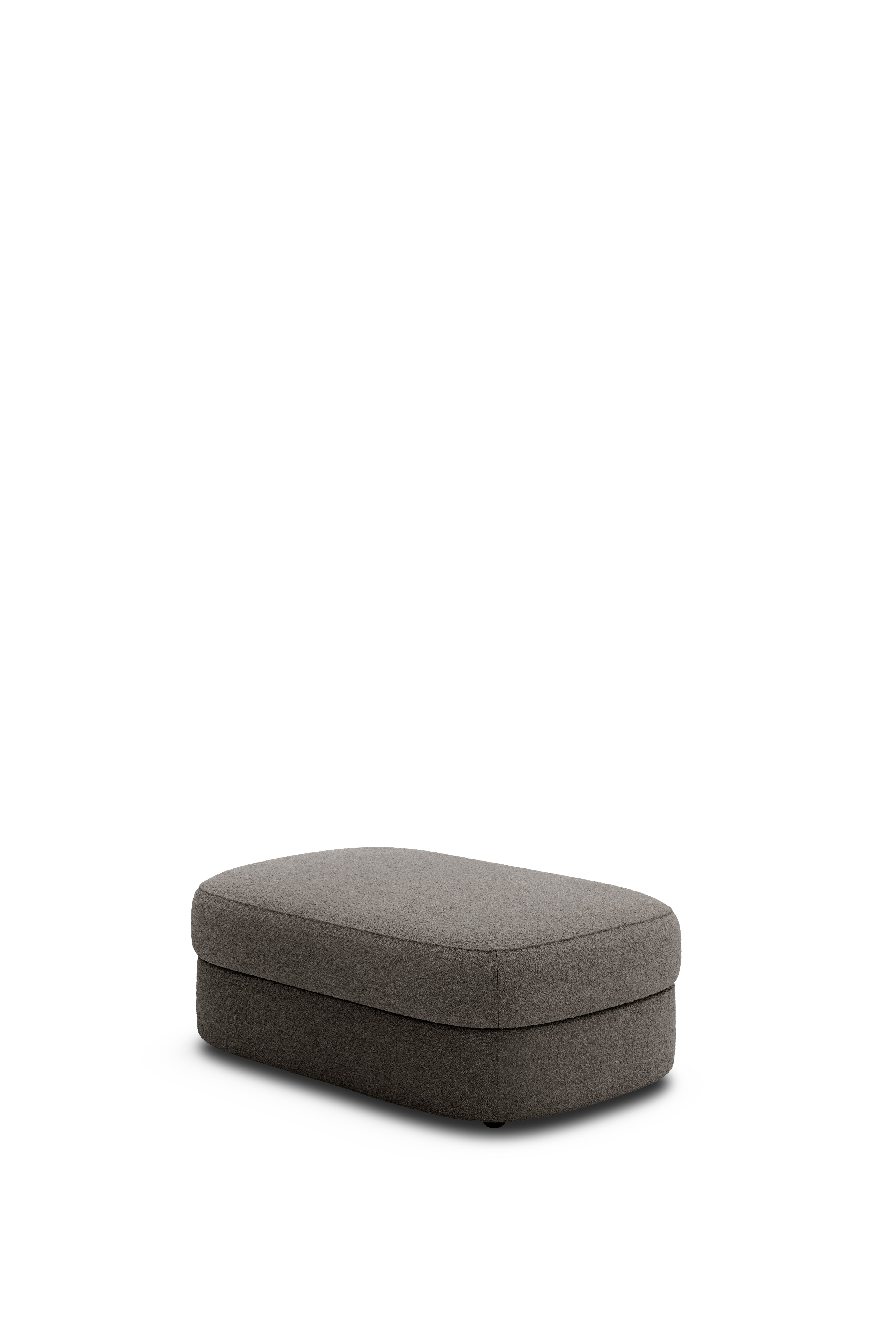 Puff Covent Nevotex Barnum Dark Taupe 10 dark gray