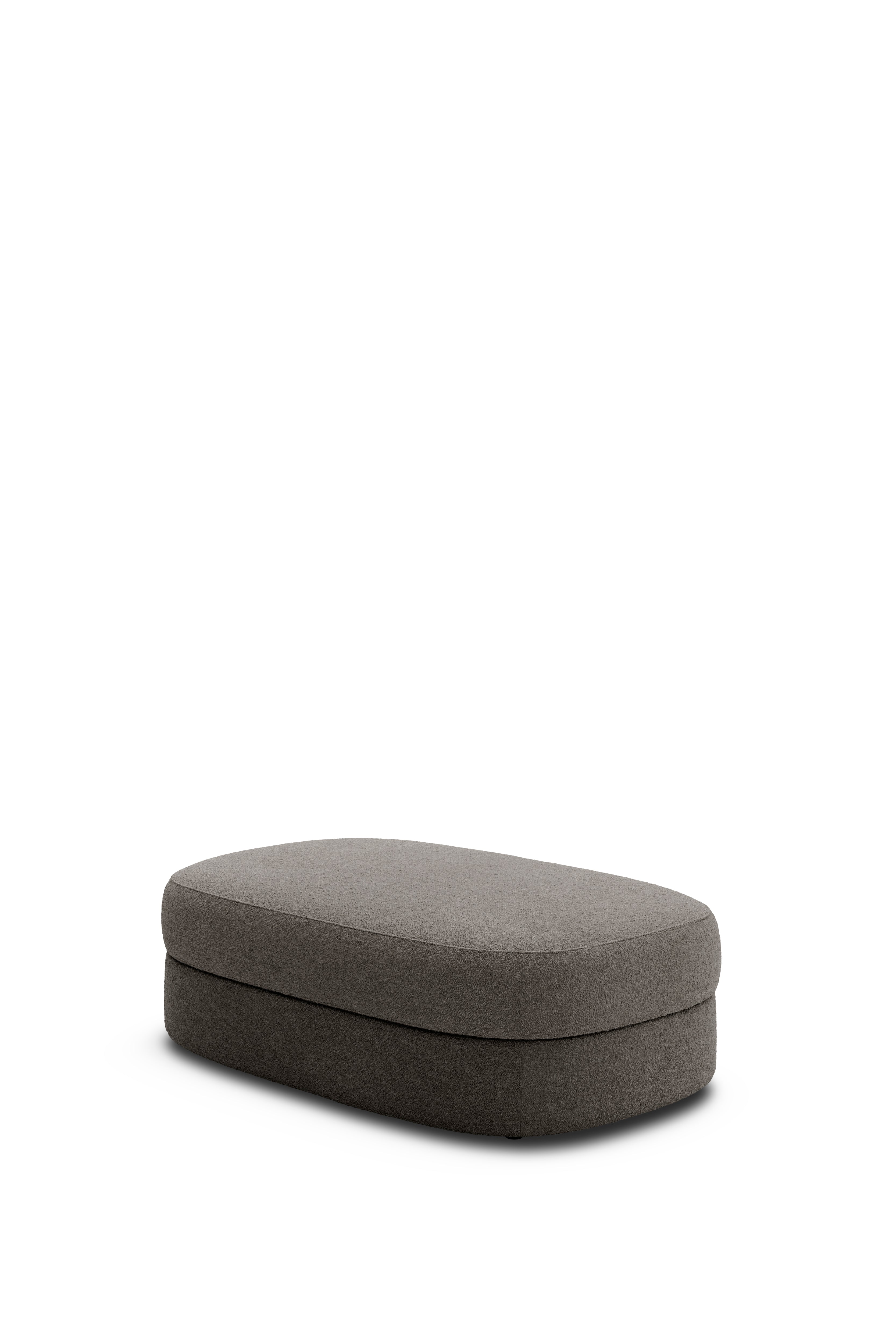 Puff Covent Nevotex Barnum Dark Taupe 10 dark gray