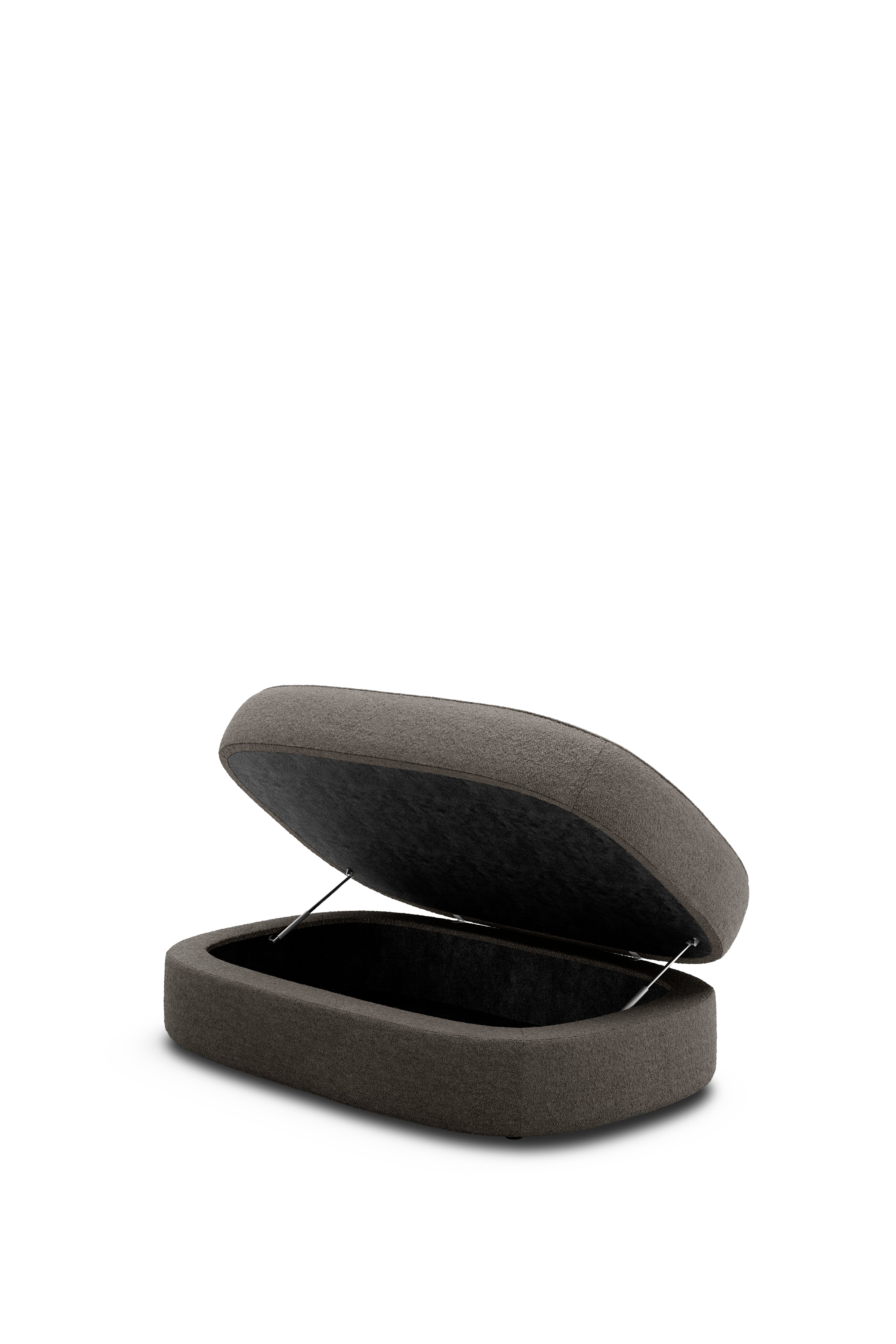Puff Covent Nevotex Barnum Dark Taupe 10 dark gray