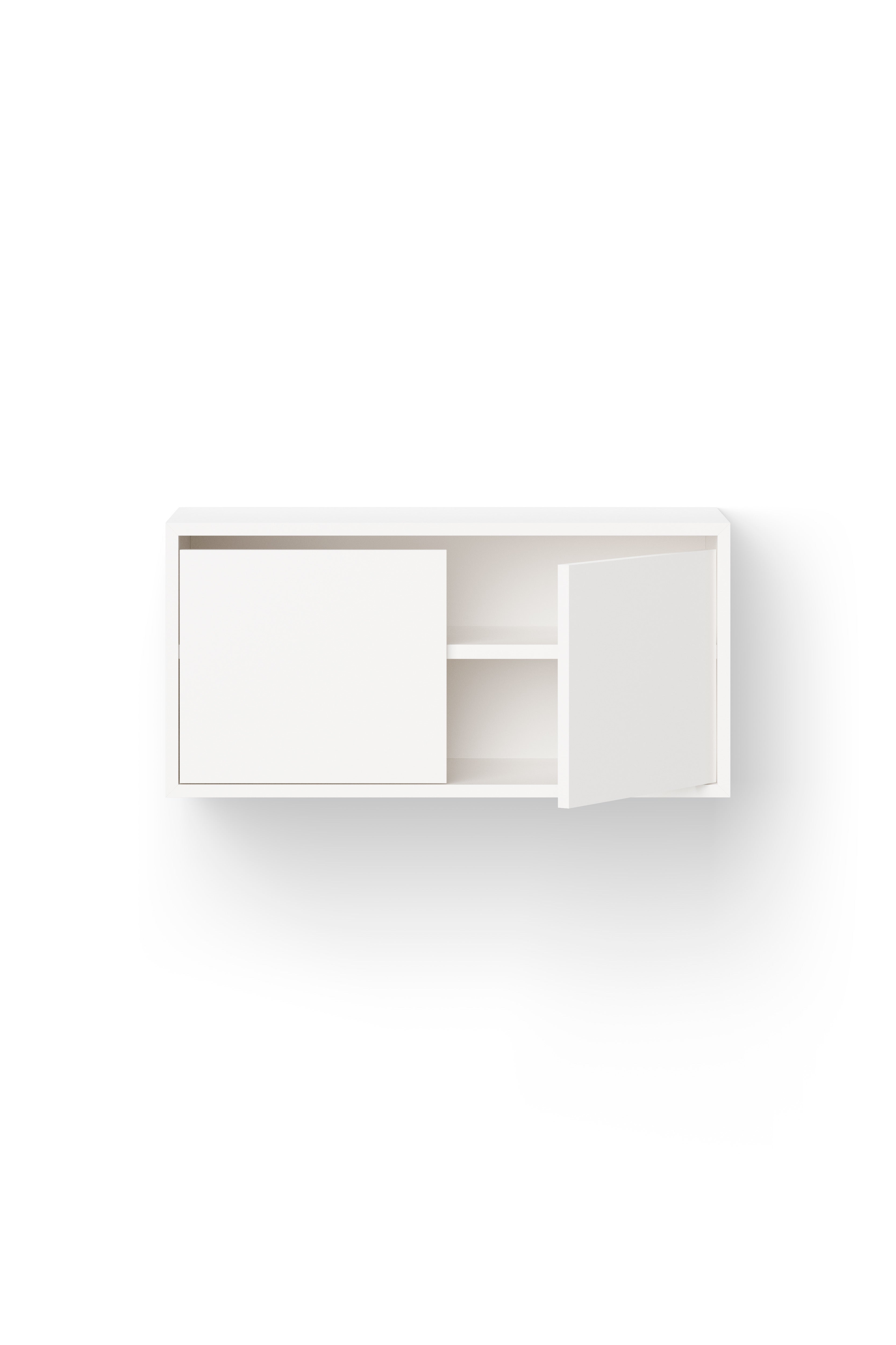 Hanging cabinet with the door of New Works Biały