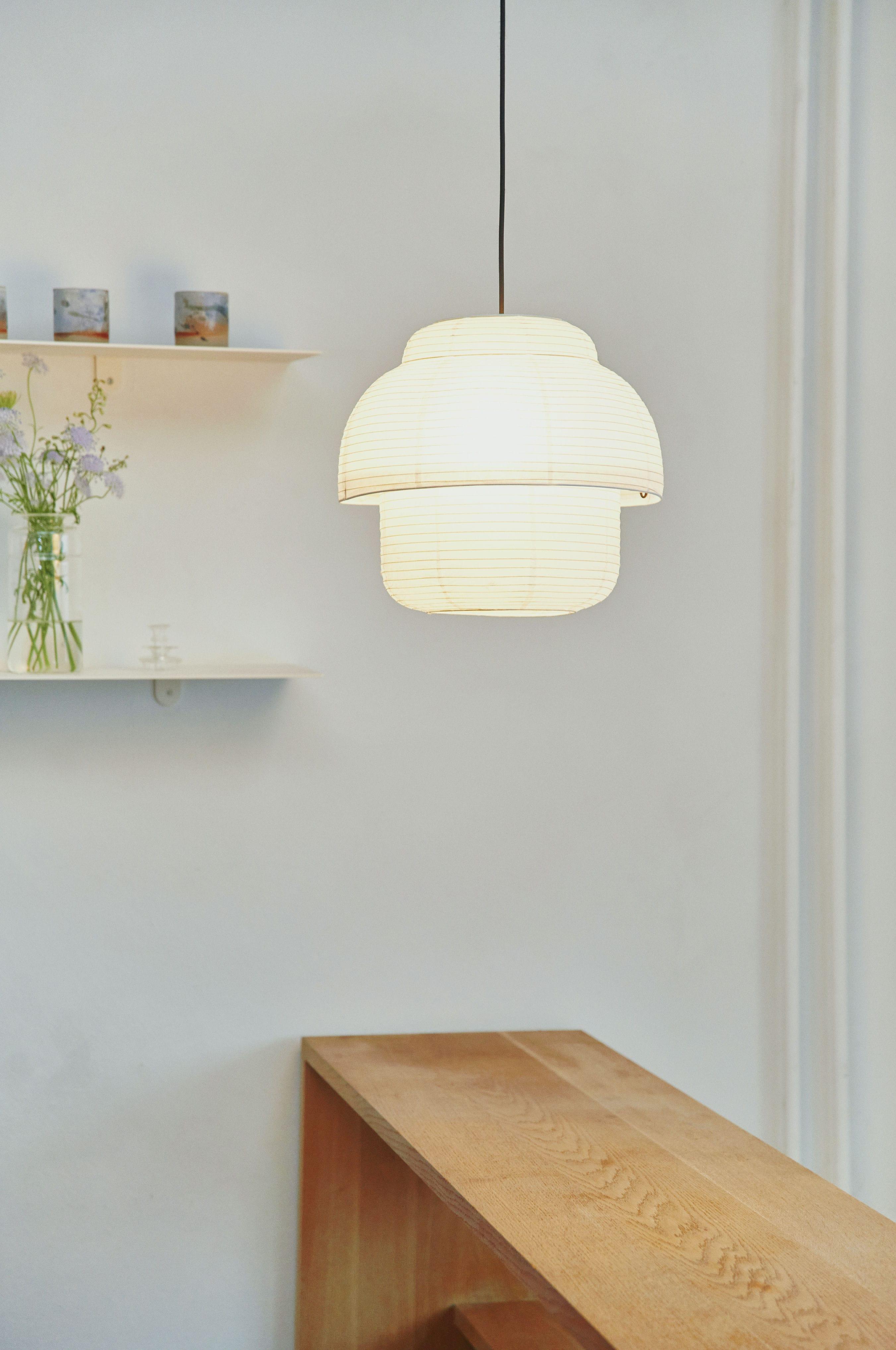 Doppelte weiße Hanglampe