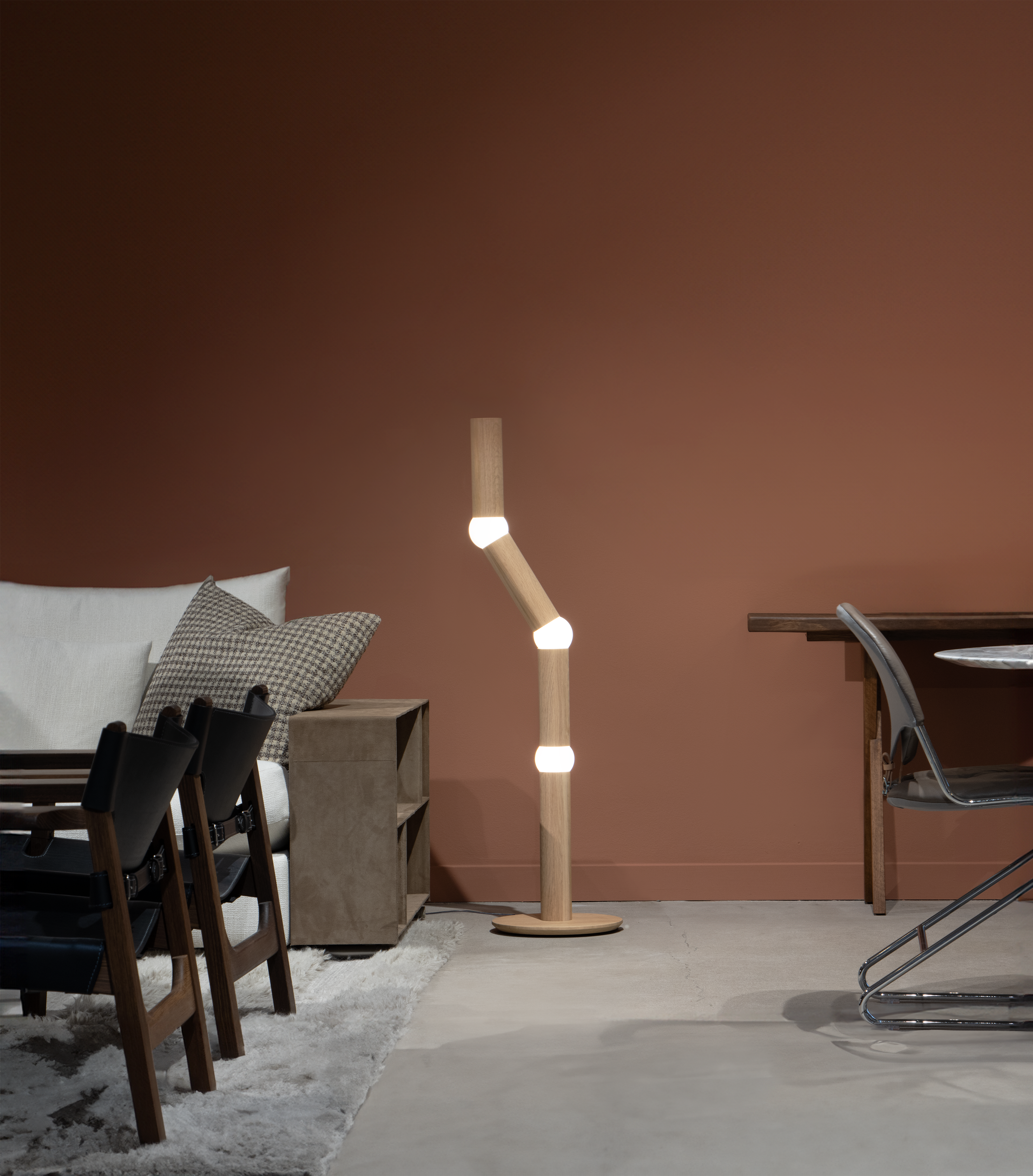 LIGHTBONE floor lamp oak