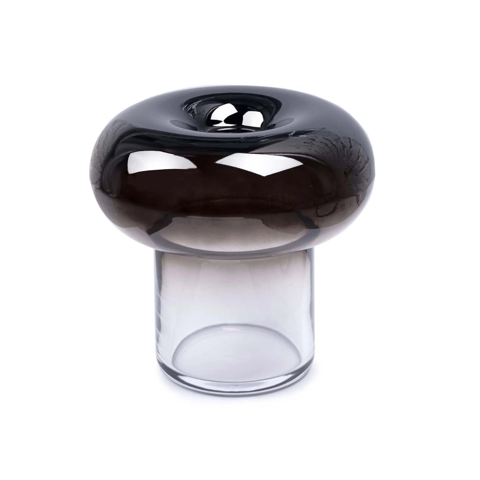 ORIO vase black blown glass