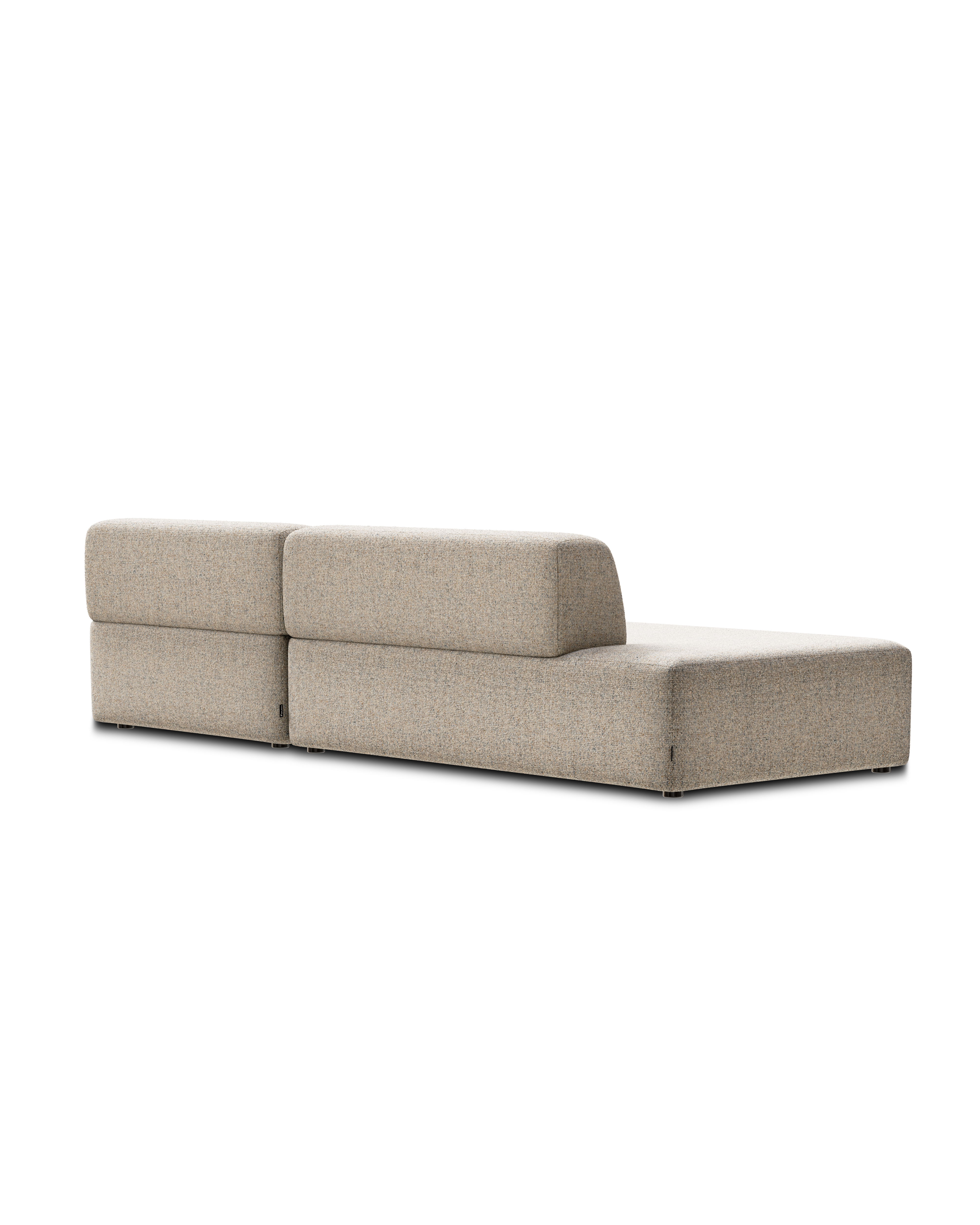 Offene rechte modulare Eckcouch UMI beige