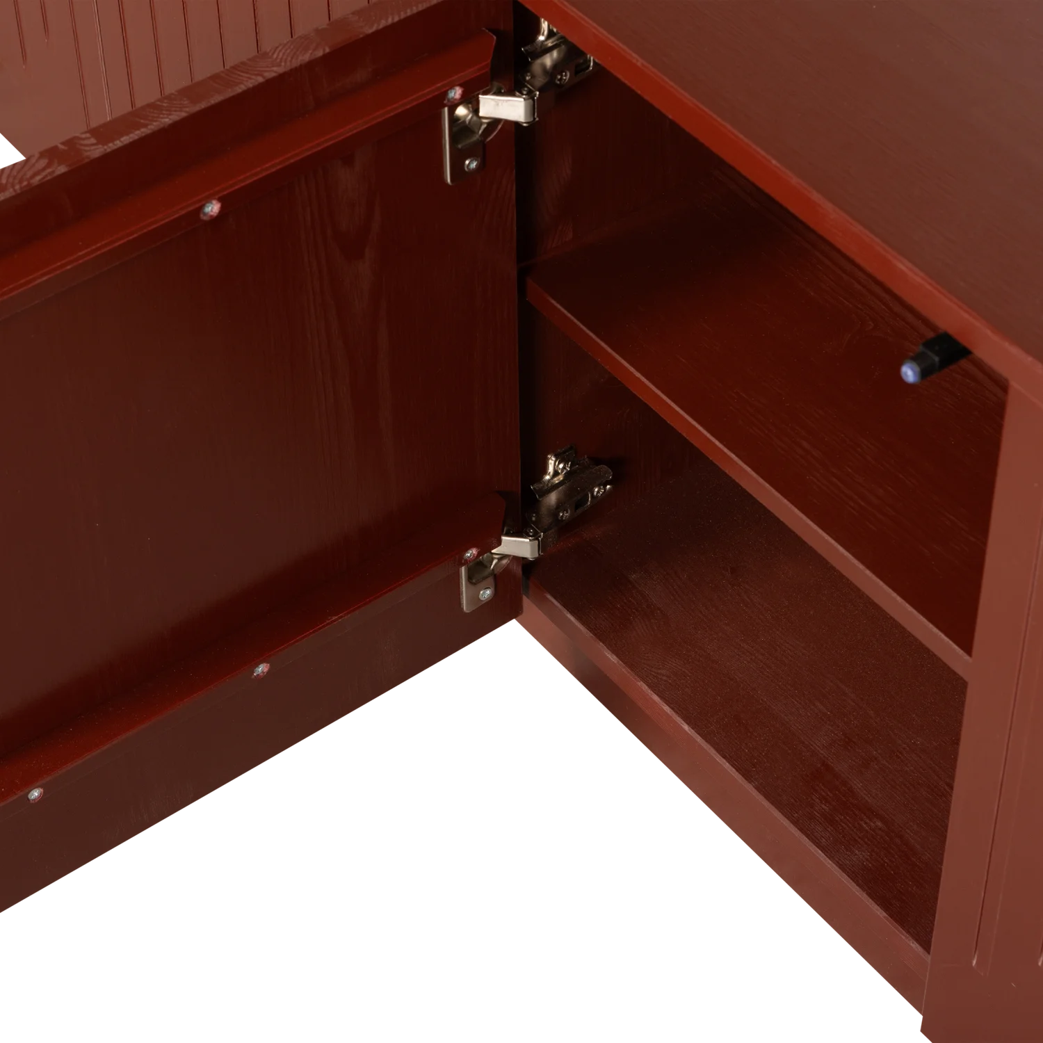 Roter Ziegelstiftschrank