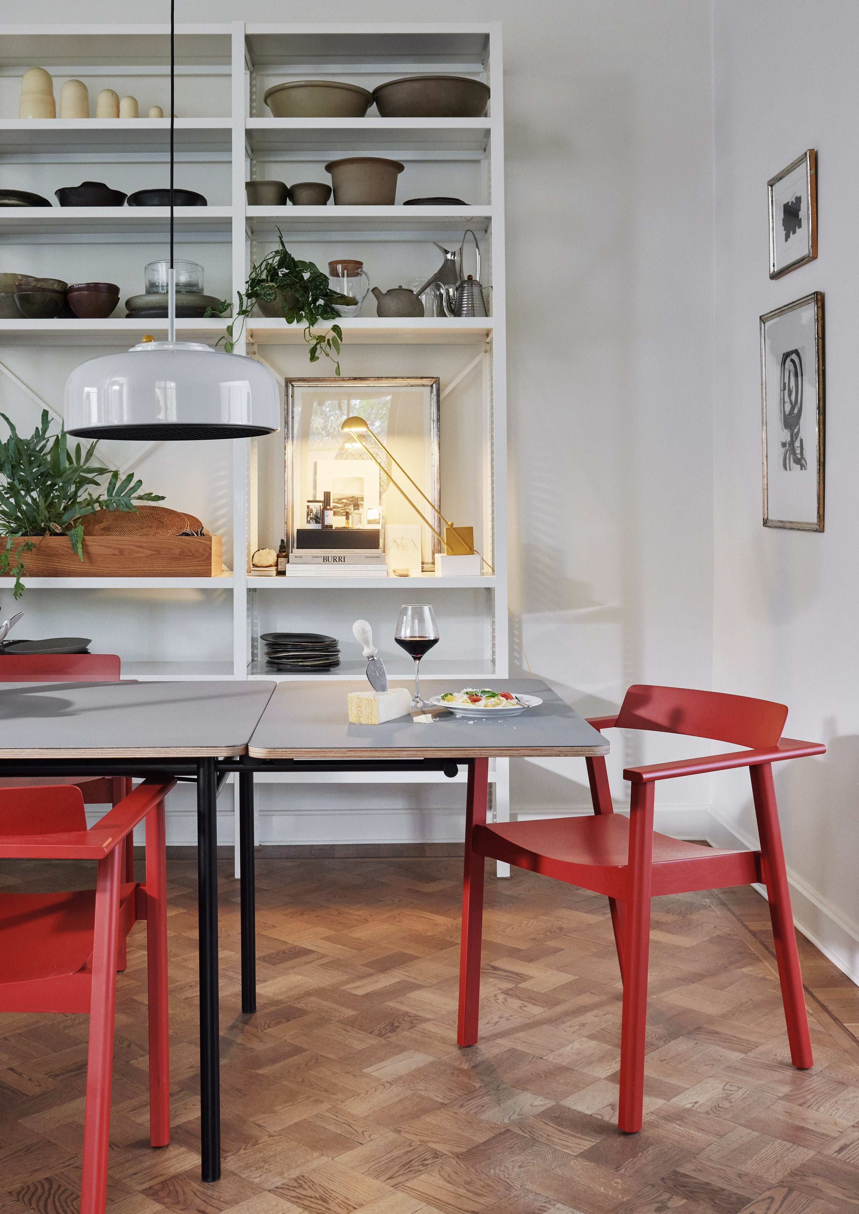 Ausziehbarer Tisch TAFFEL grau