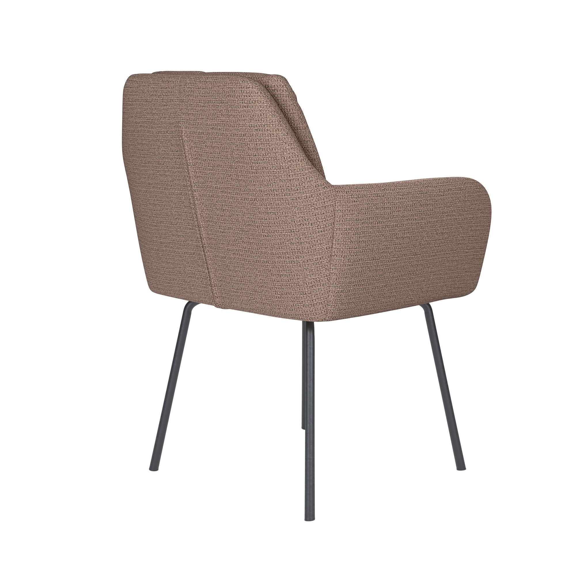 PETE chair taupe with black base