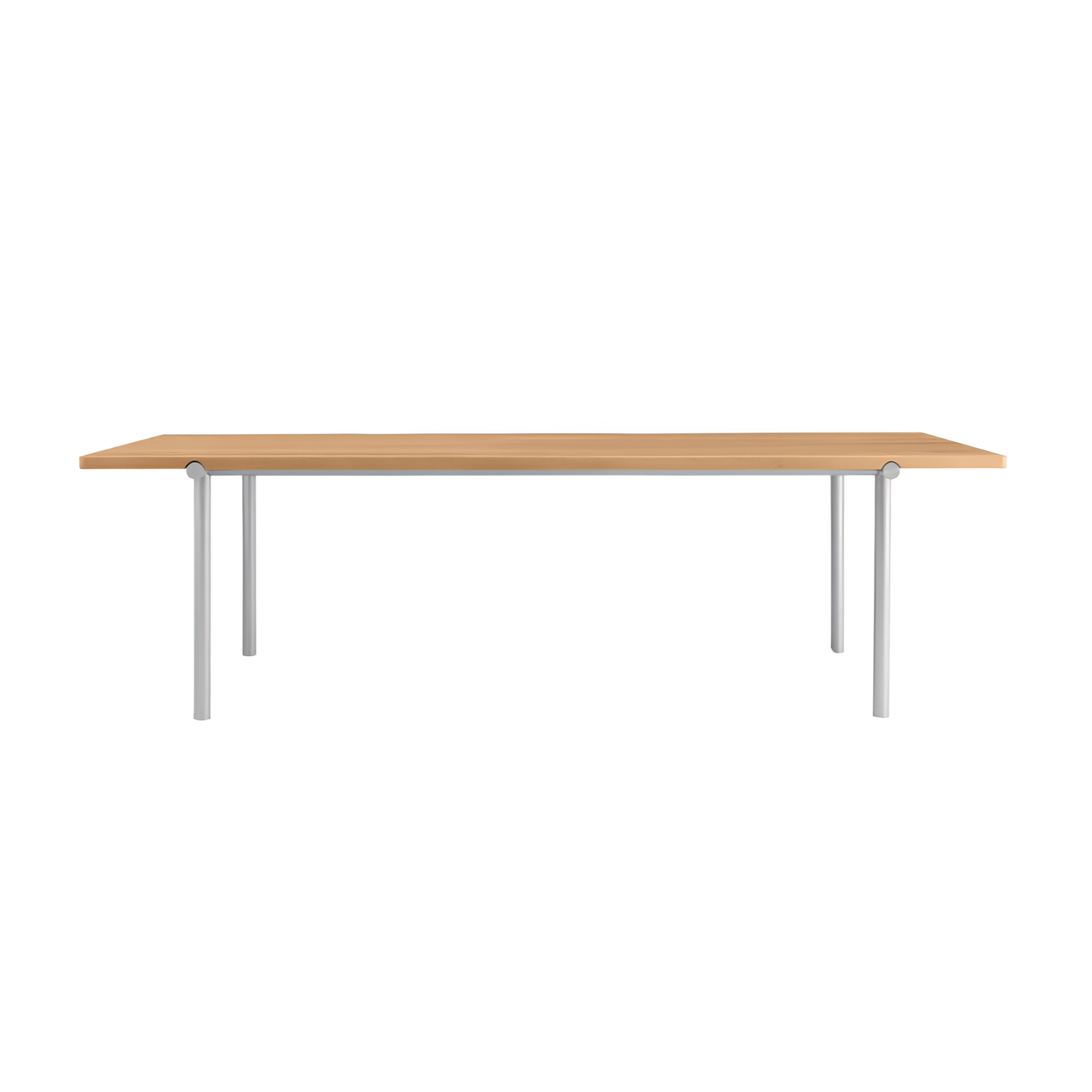 TUBBY TUBE Table oak with aluminum base