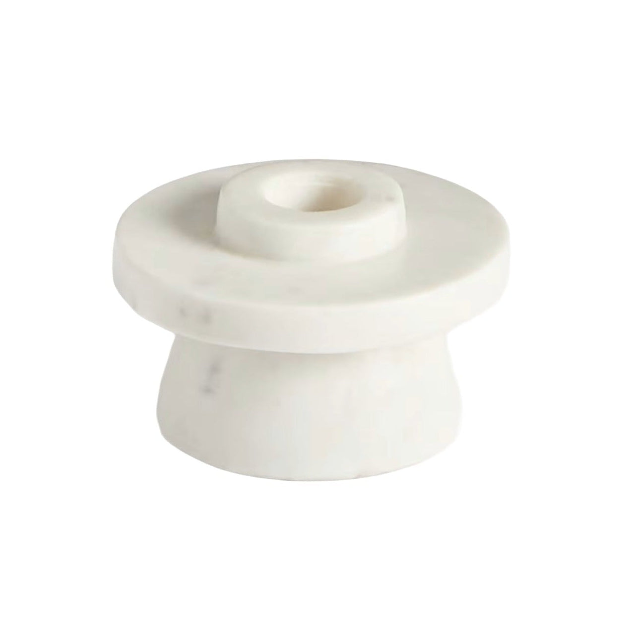 ZALVORI Candle Holder White Marble