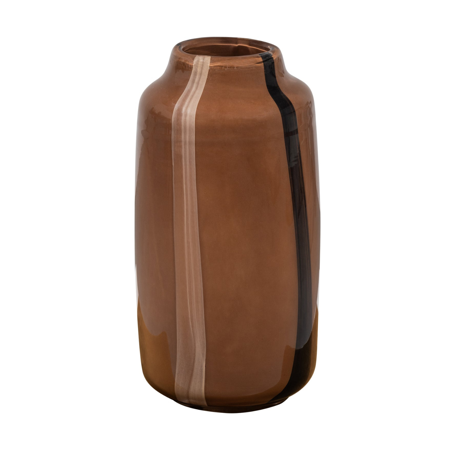 Vase SELENA braunes Glas
