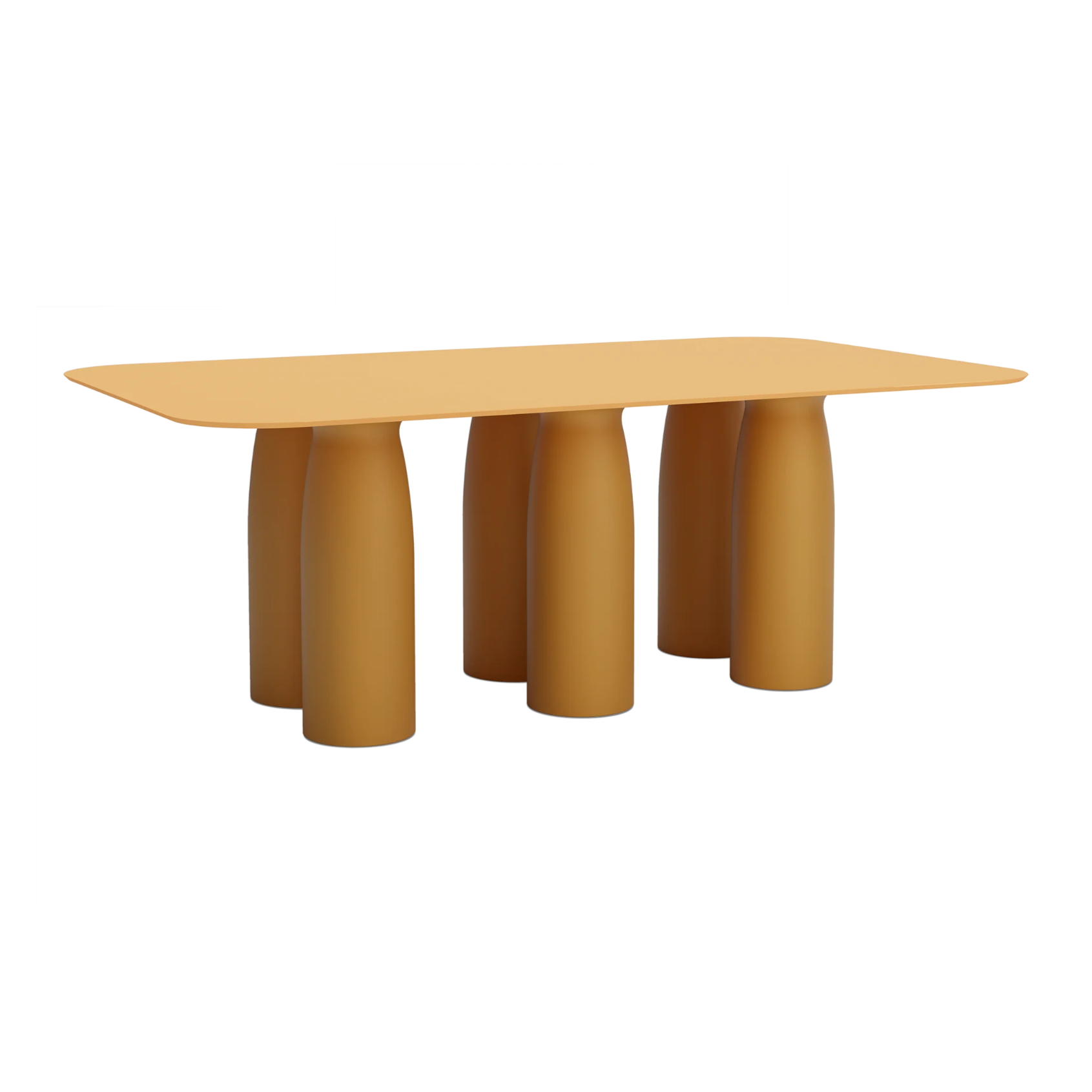Tisch TOTO Laminat HPL senfgelb