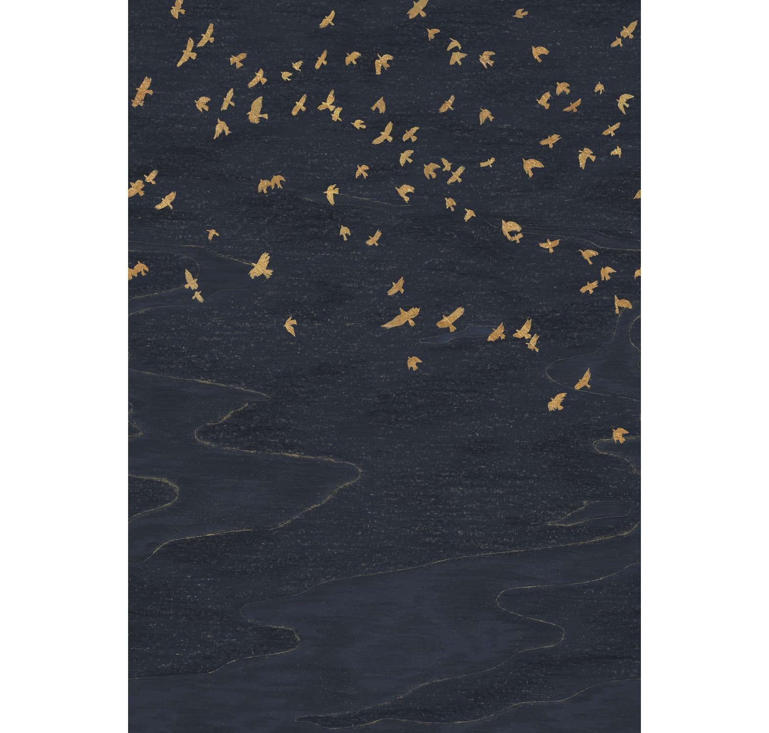 Wandbild MIGRATION schwarz