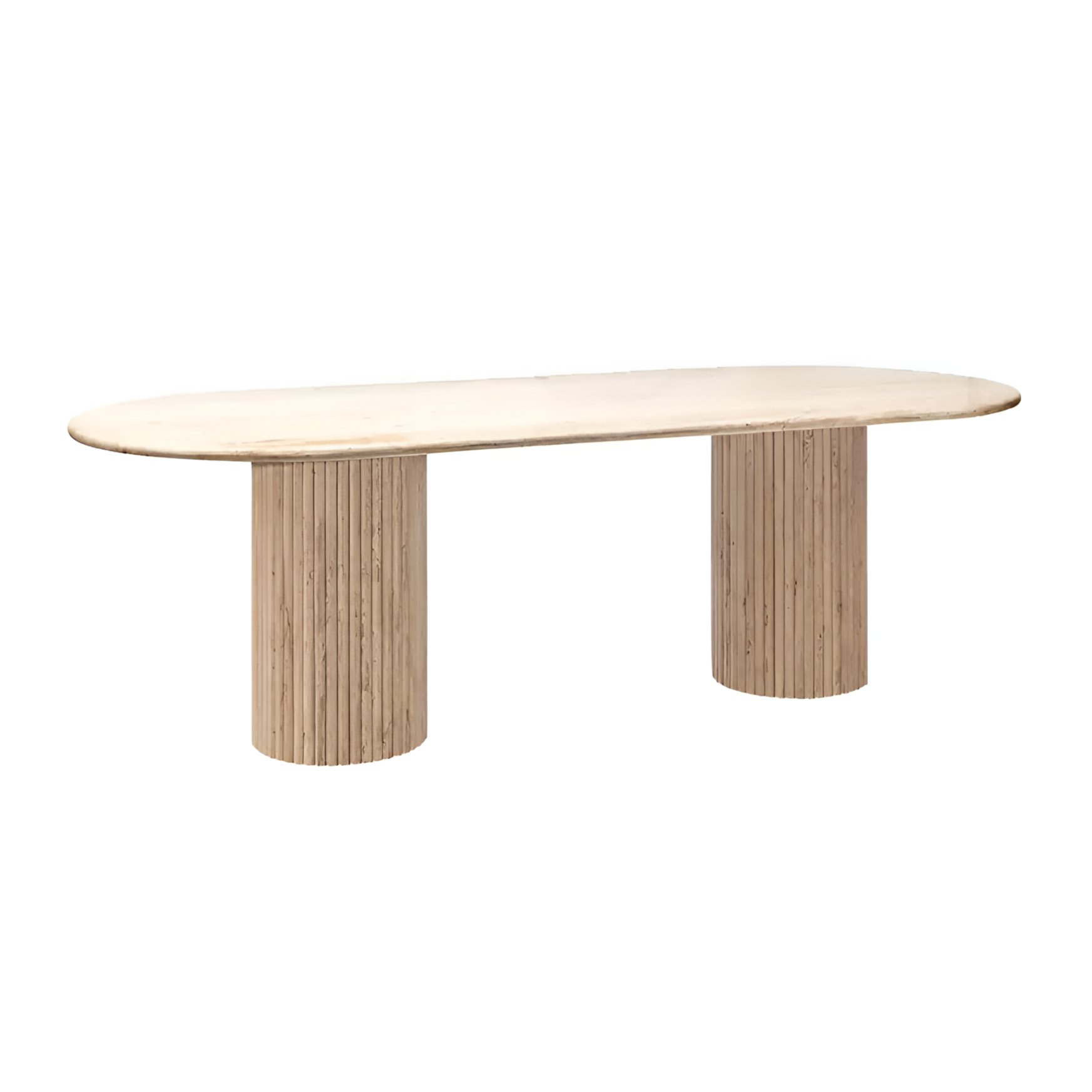 Tisch LA CANTERA braun mit Travertin