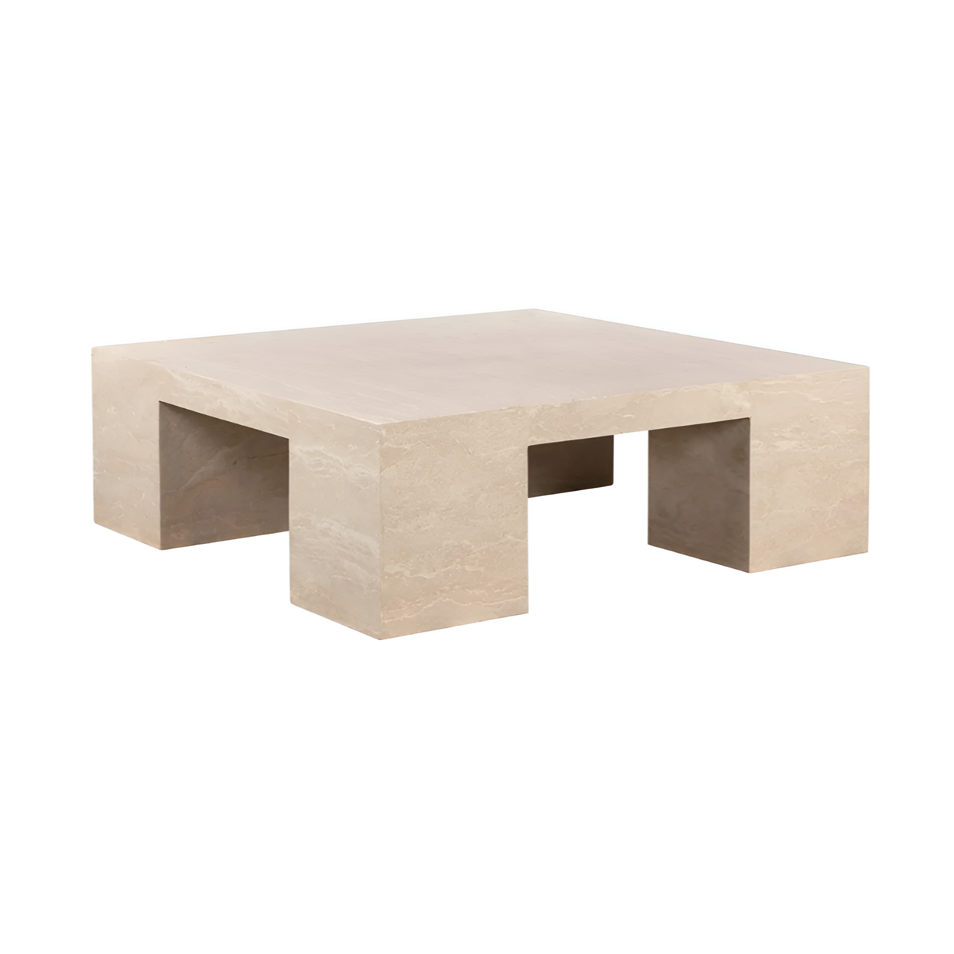BILTMORE Beige Travertine Coffee Table