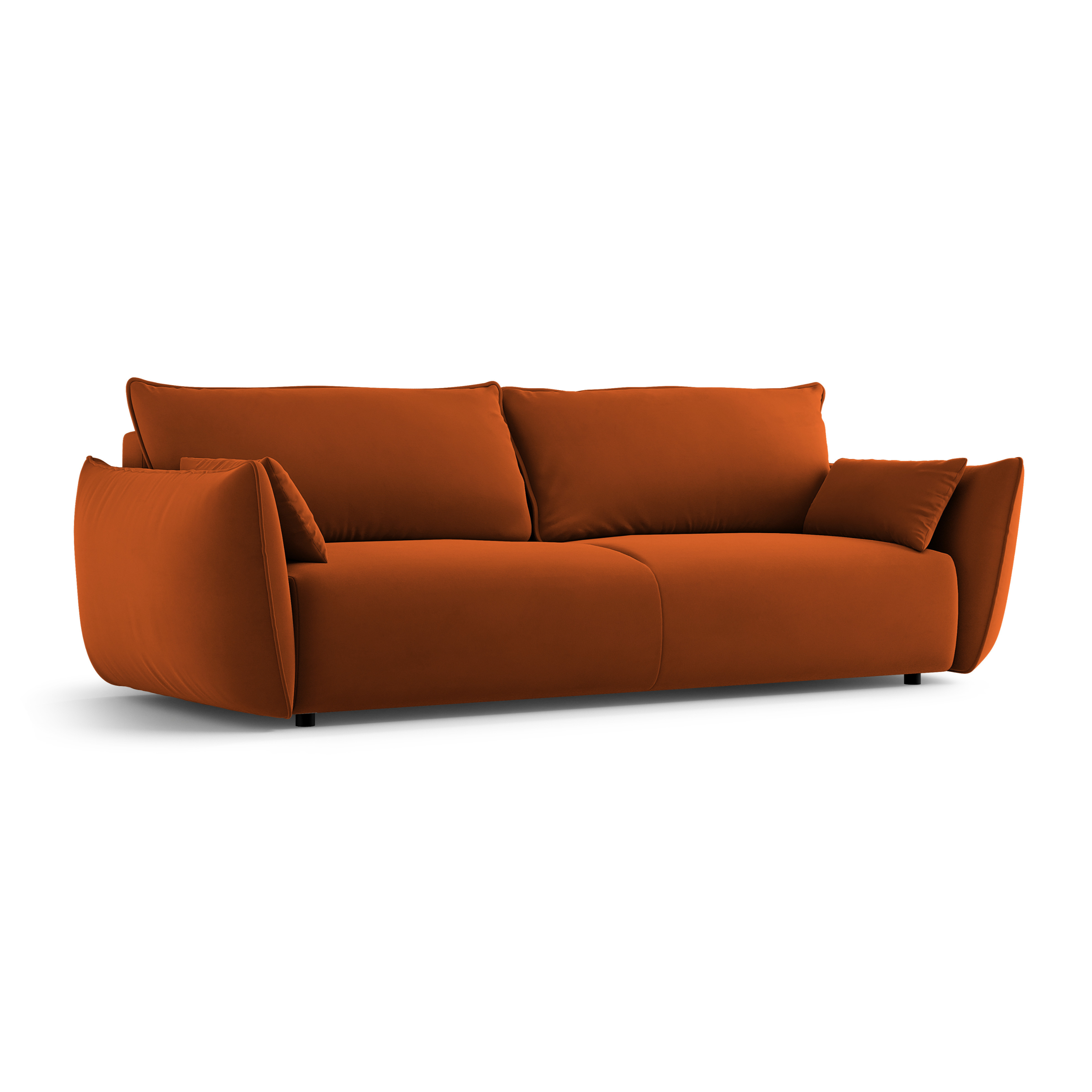 Velvet sofa with a sleeping function MATERA brick