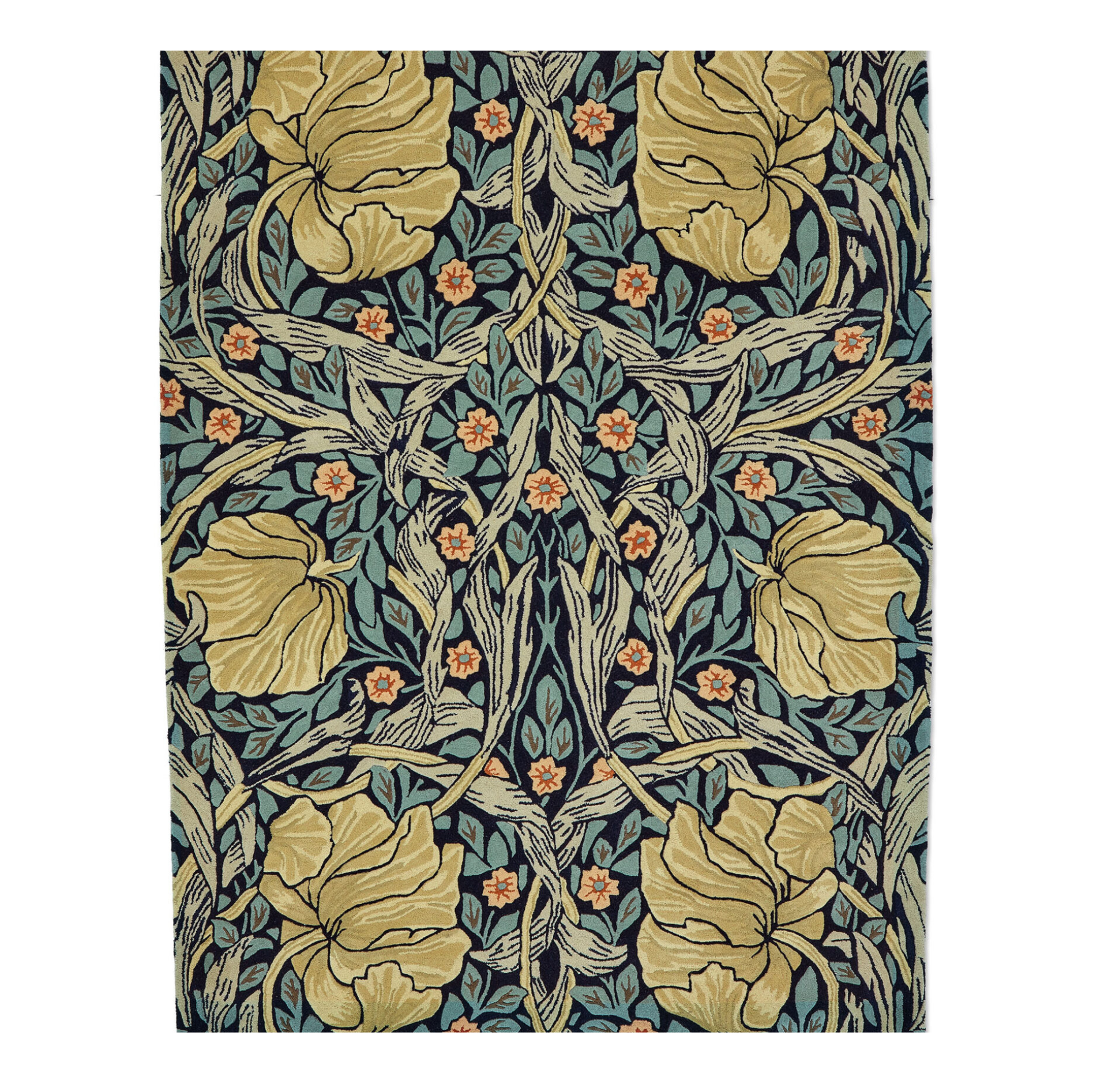PimperNel Indigo blue-yellow rug