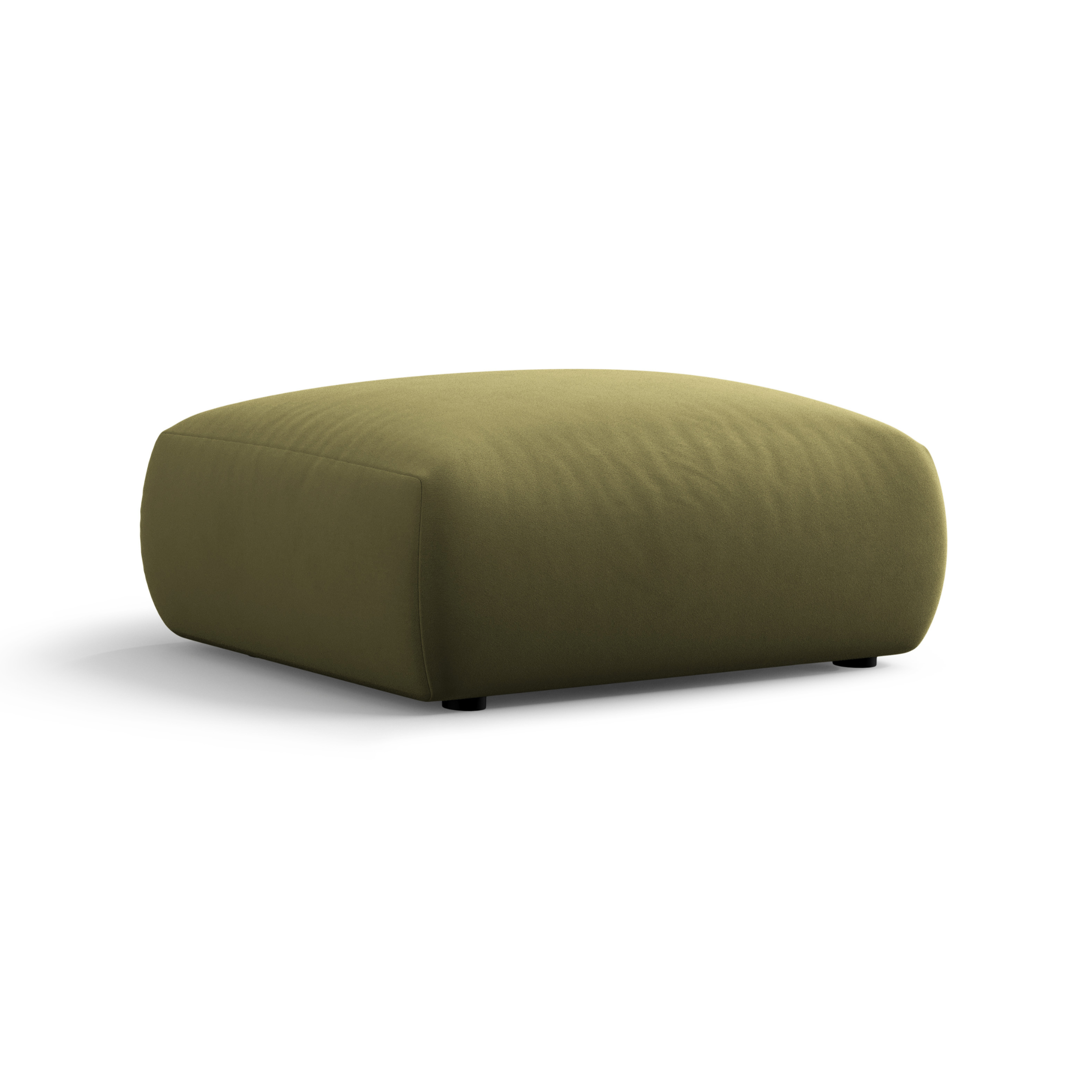 MATERA Samtpouf oliv
