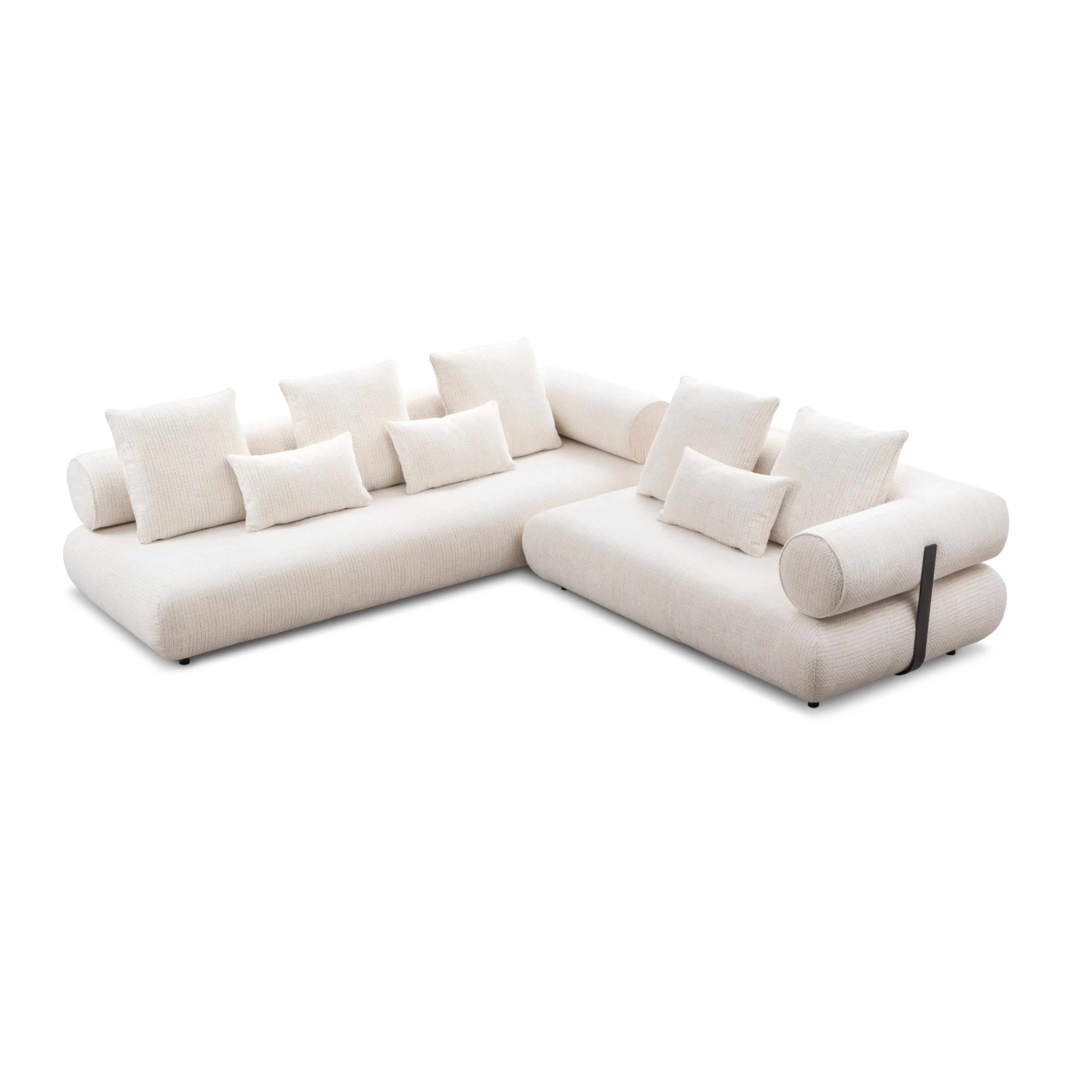 Left-facing corner sofa CASABLANCA customizable