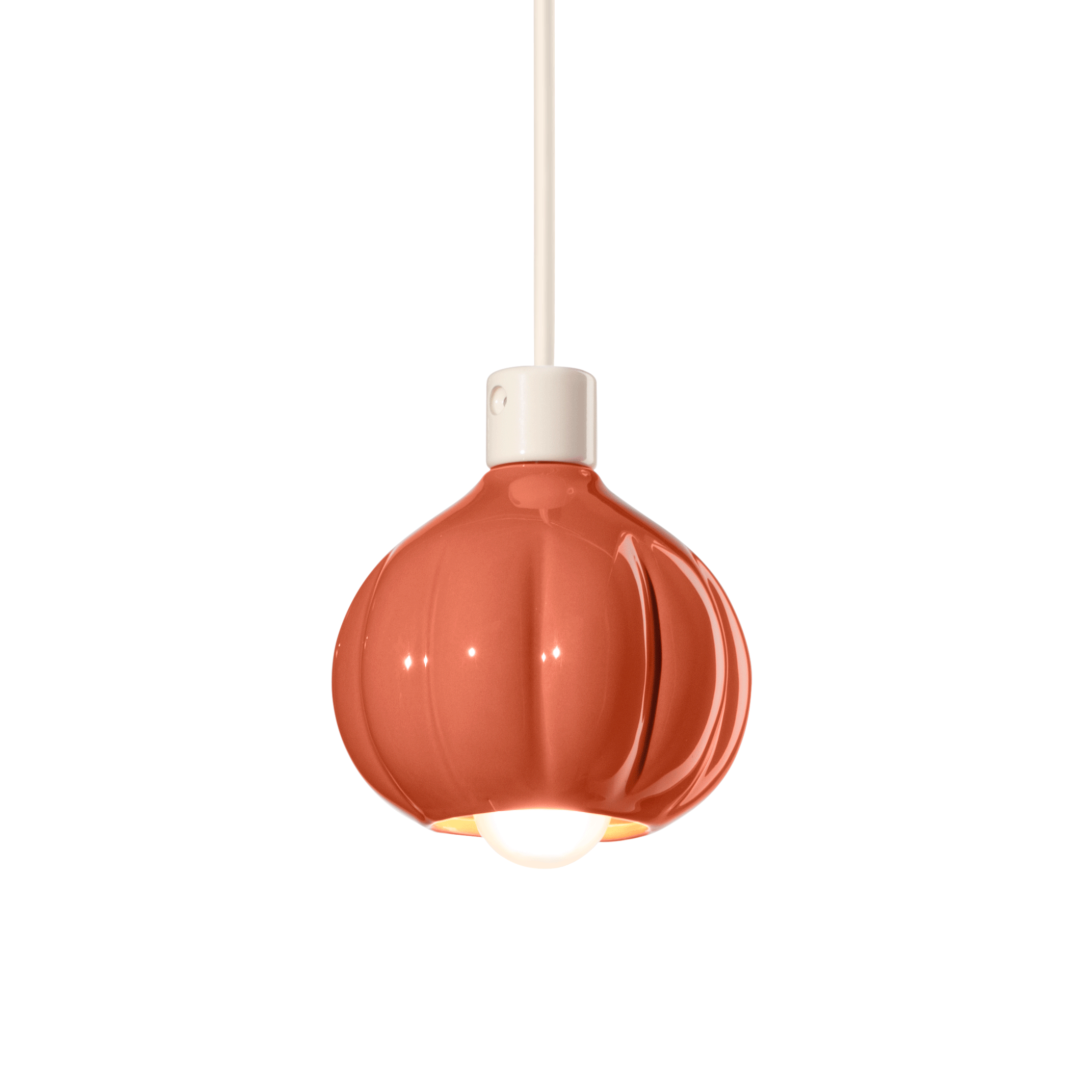 AFOXÉ orange ceramic pendant lamp