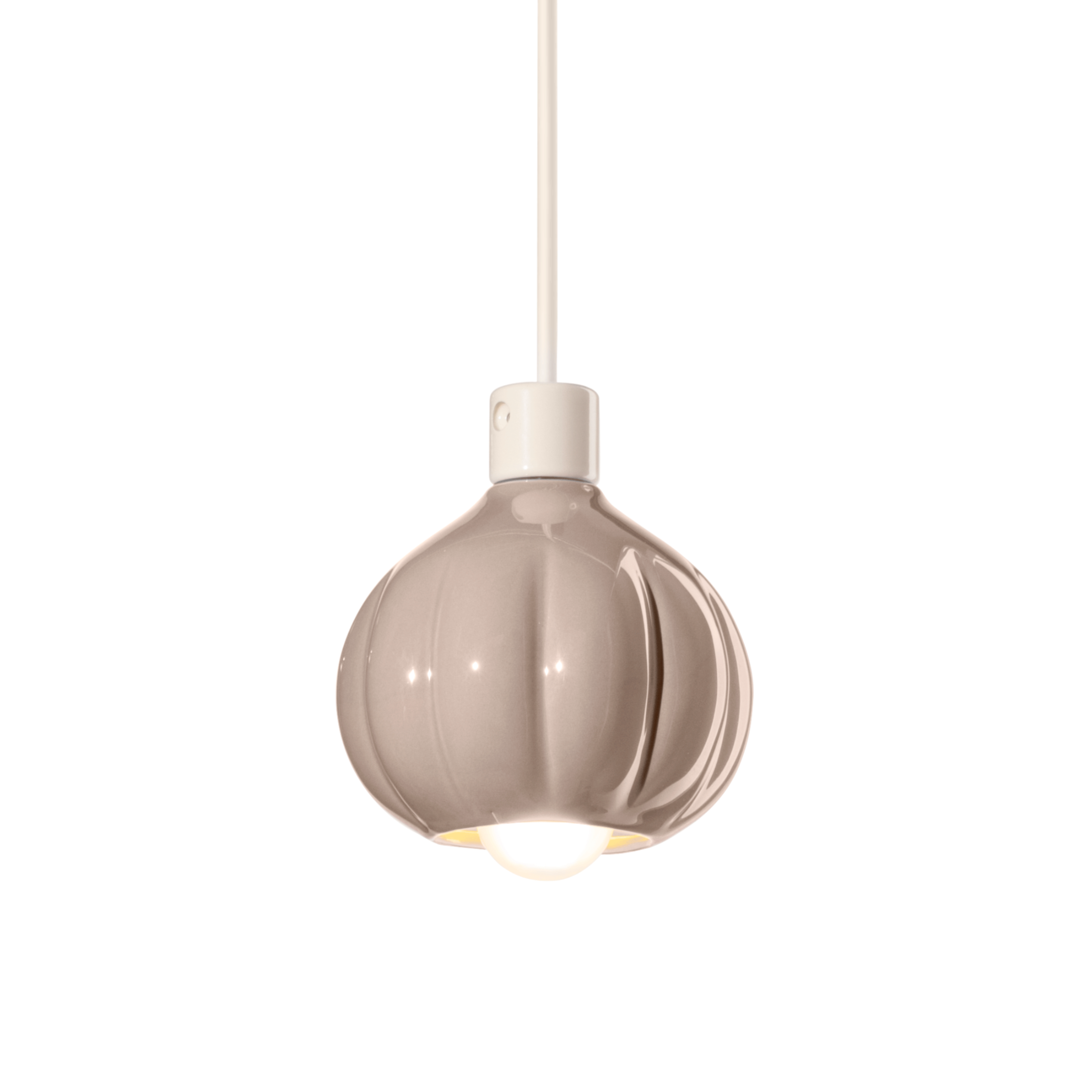 AFOXÉ beige ceramic pendant lamp