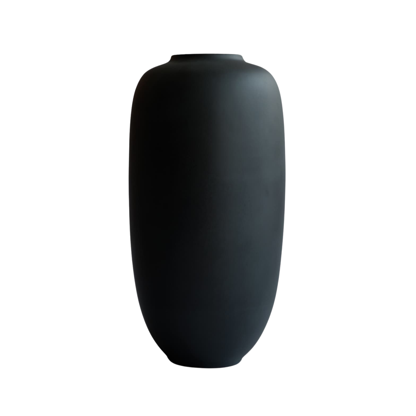 SUNAO SLIM vase black ceramic