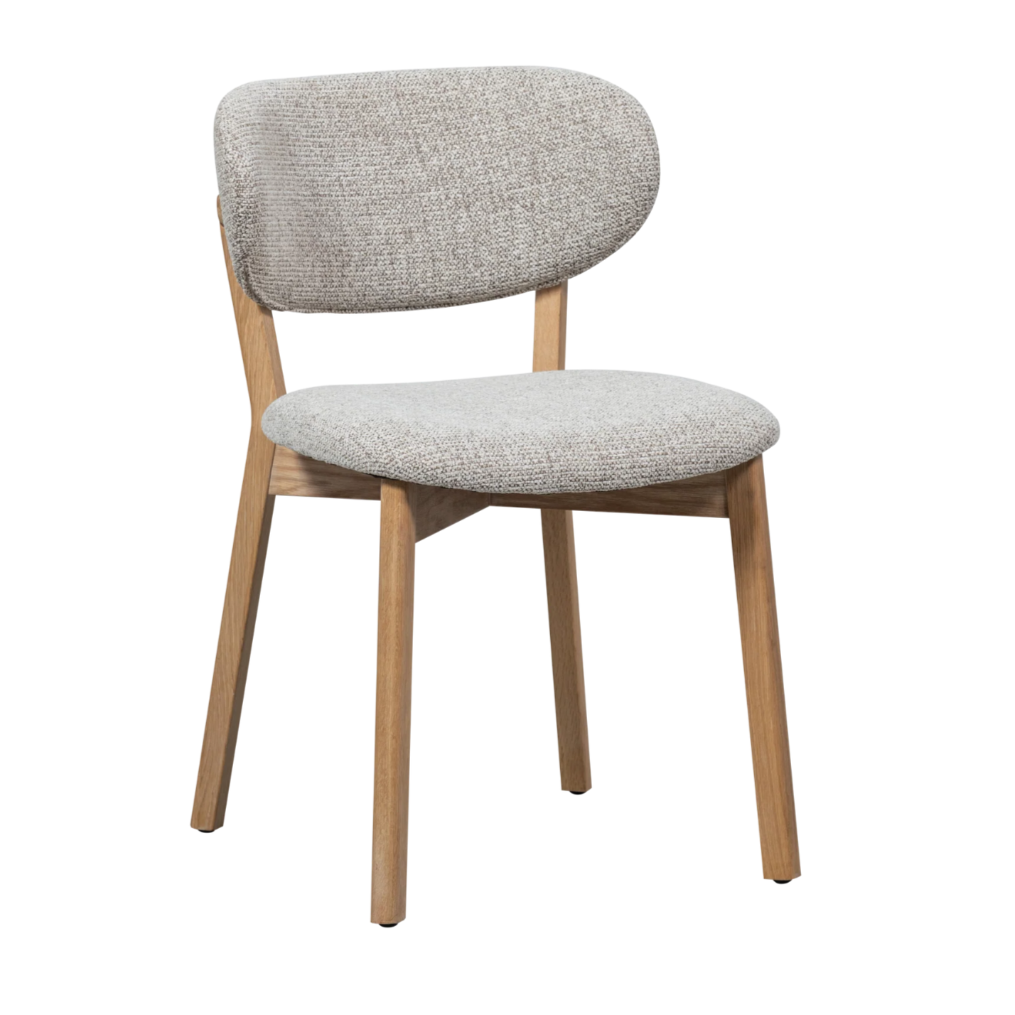 Stuhl UDAR grau-beige mit Holzgestell