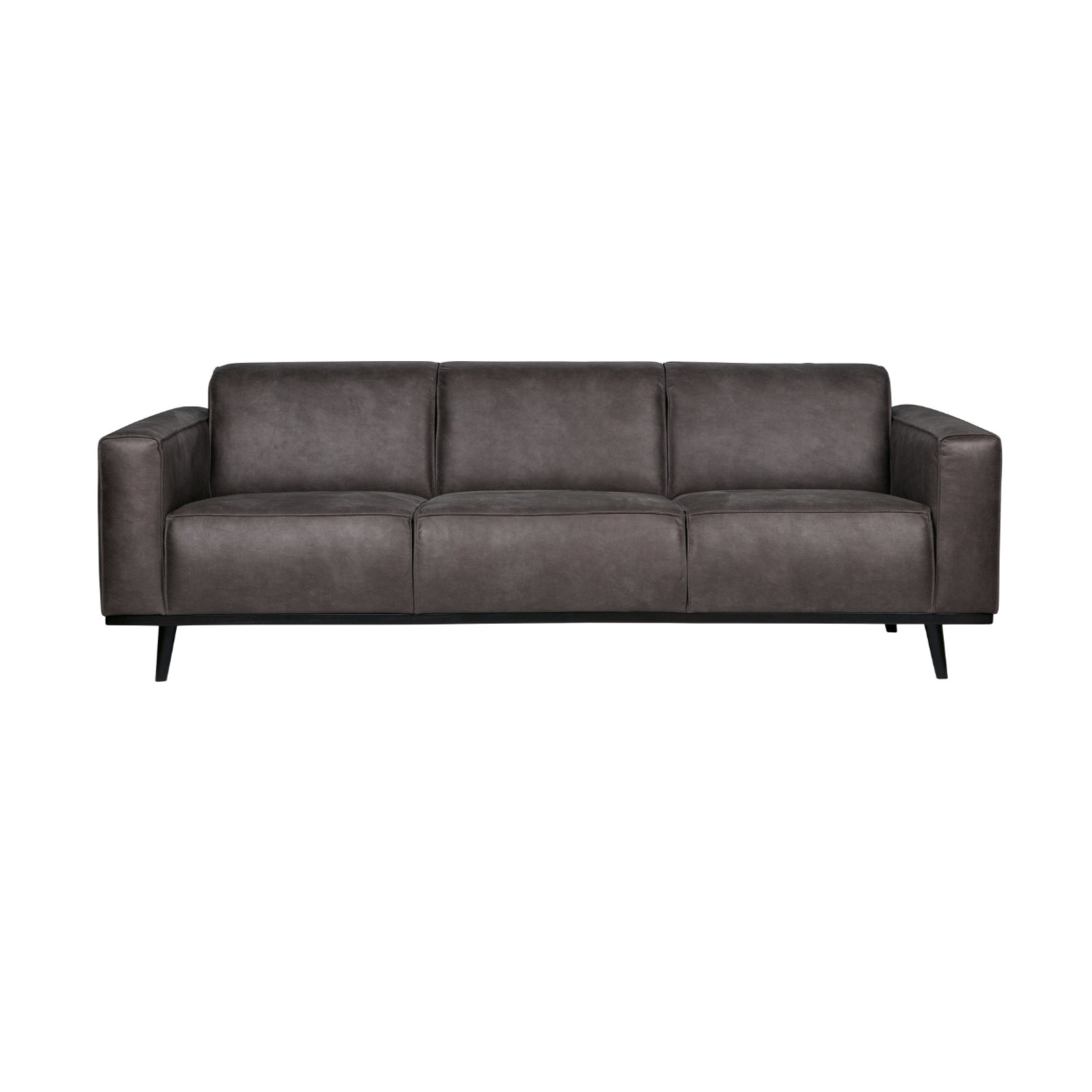 Sofa 3-Sitzer STATEMENT dunkelgrau Kunstleder