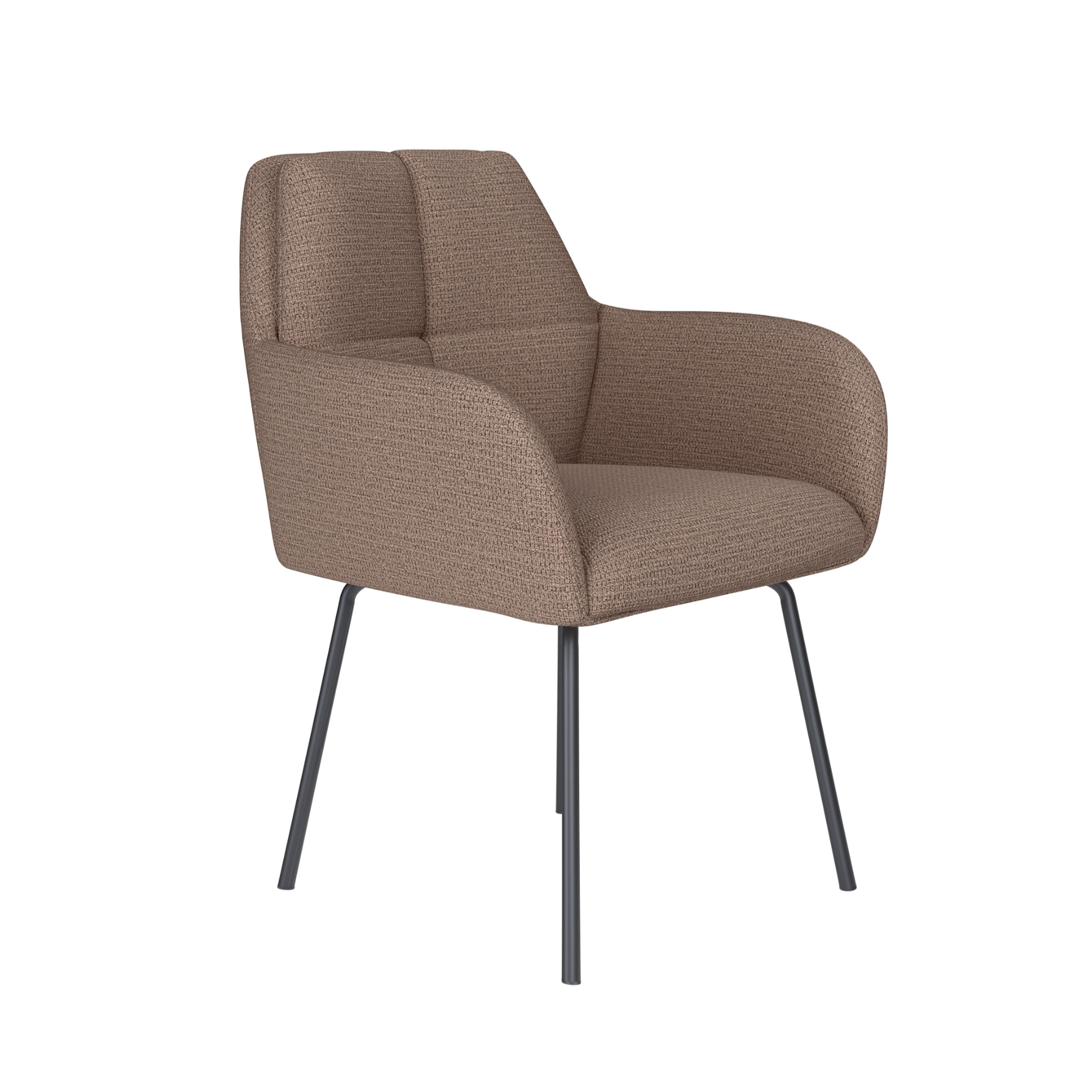 PETE chair taupe with black base