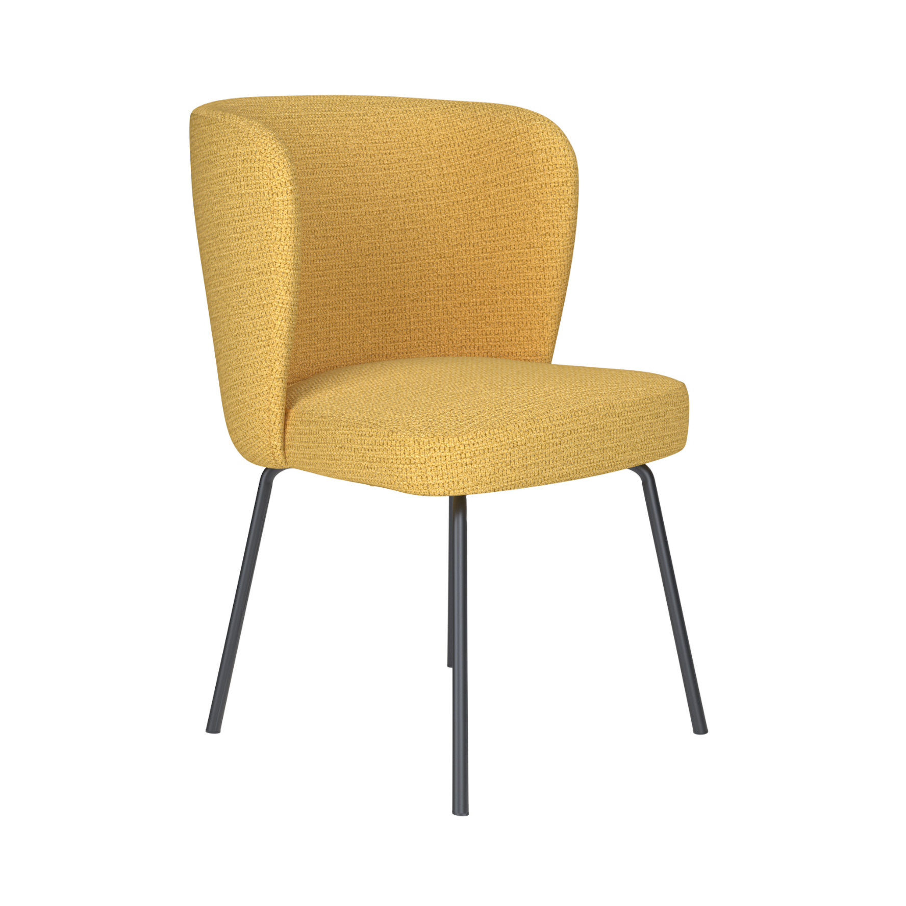 STAN Chair Yellow with Black Base