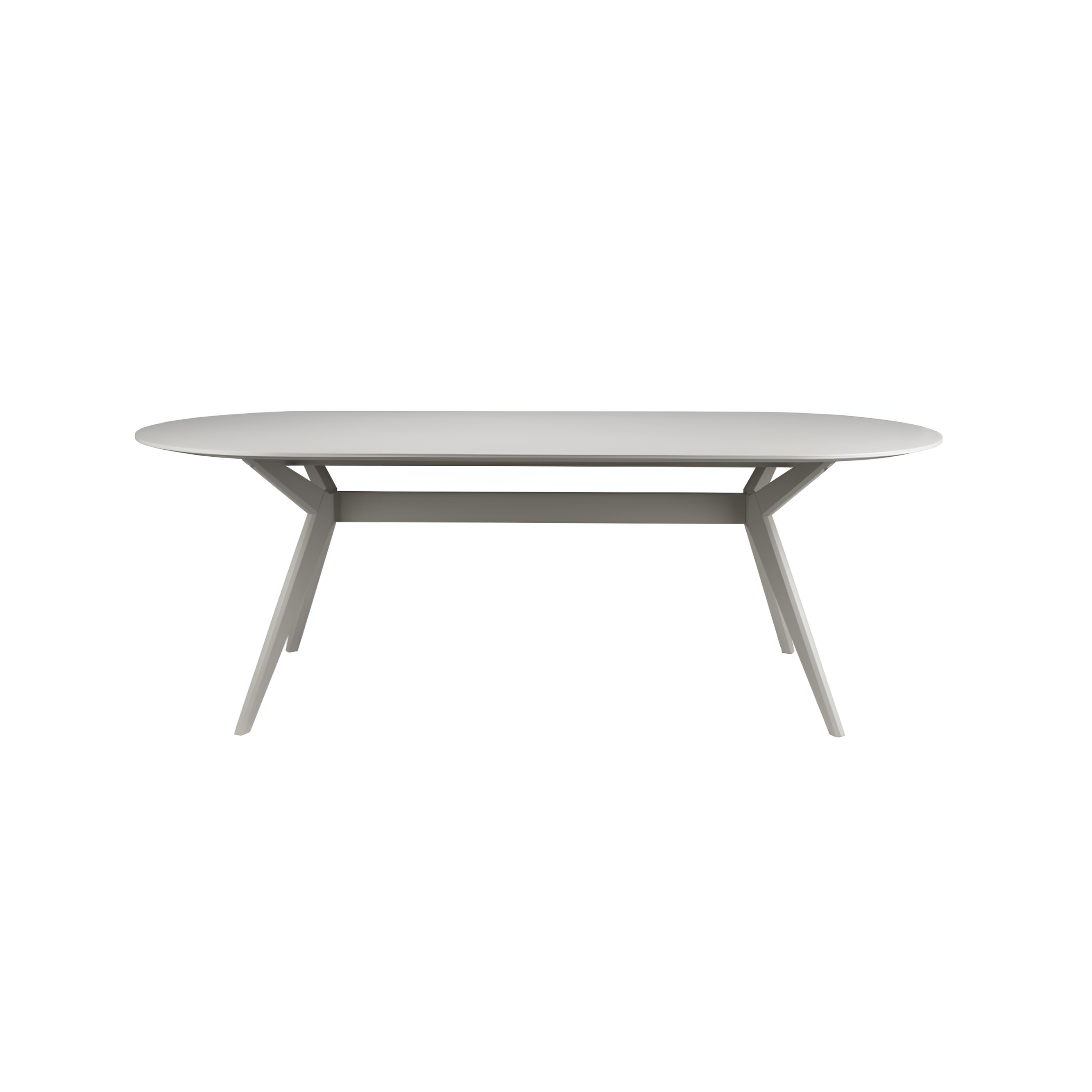 Ovaler Tisch ZEME hellbeige