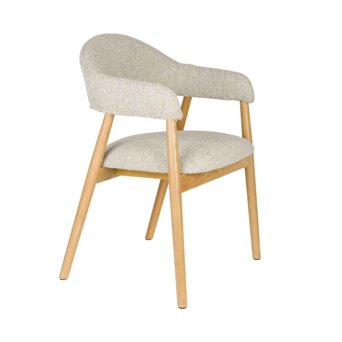 INDY chair light brown with wooden base