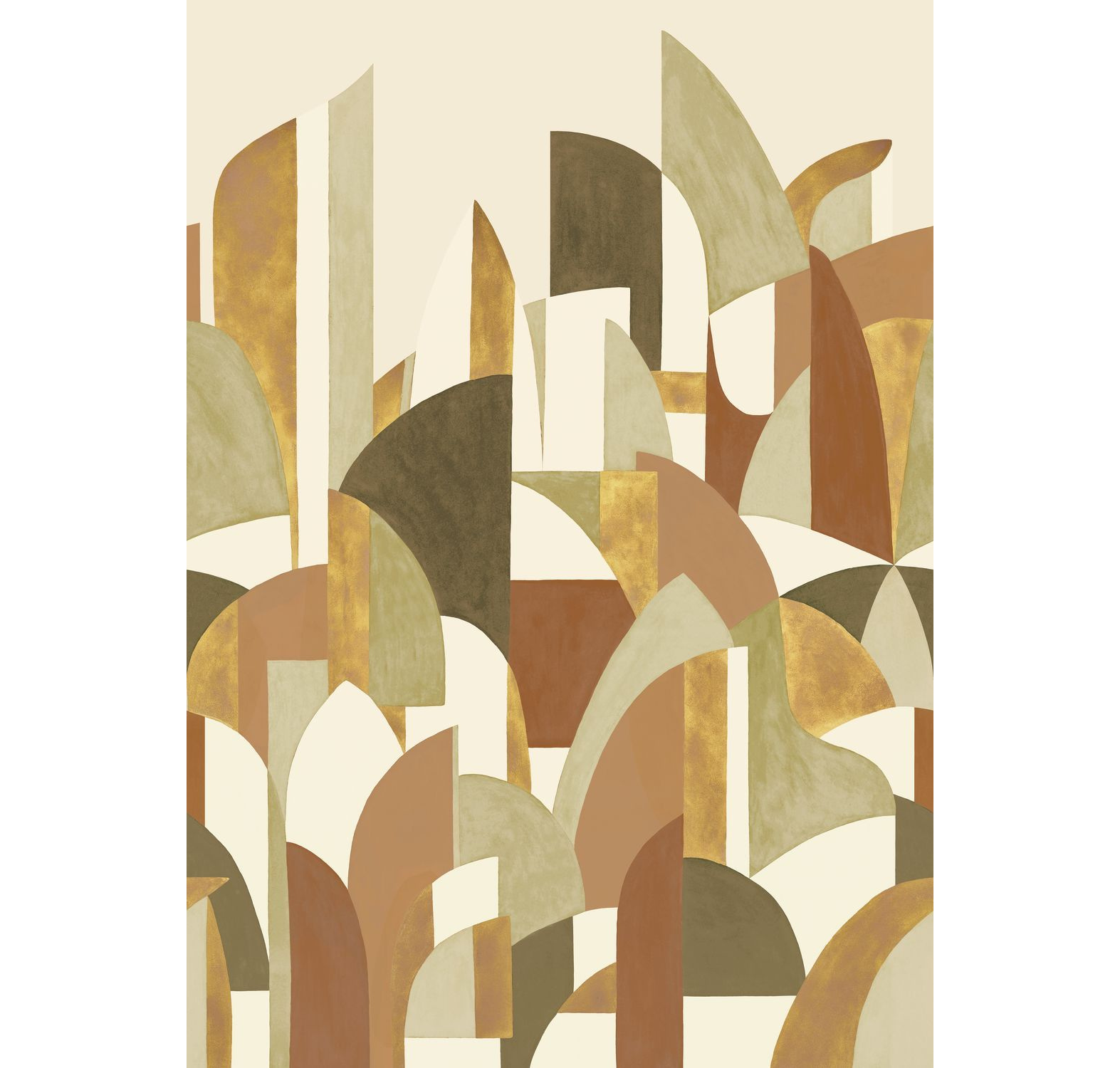 Wandbild PABLO beige mit grünem