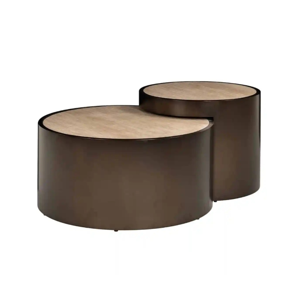 RONSON Brown Coffee Table Set