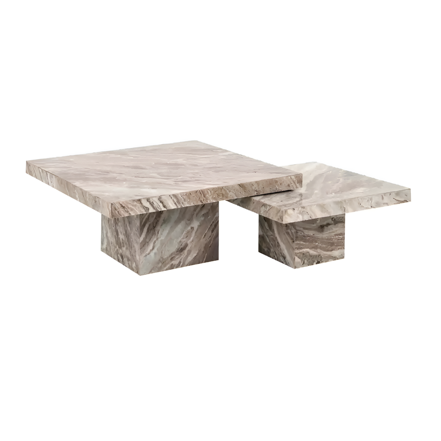RASHFORD beige coffee table set