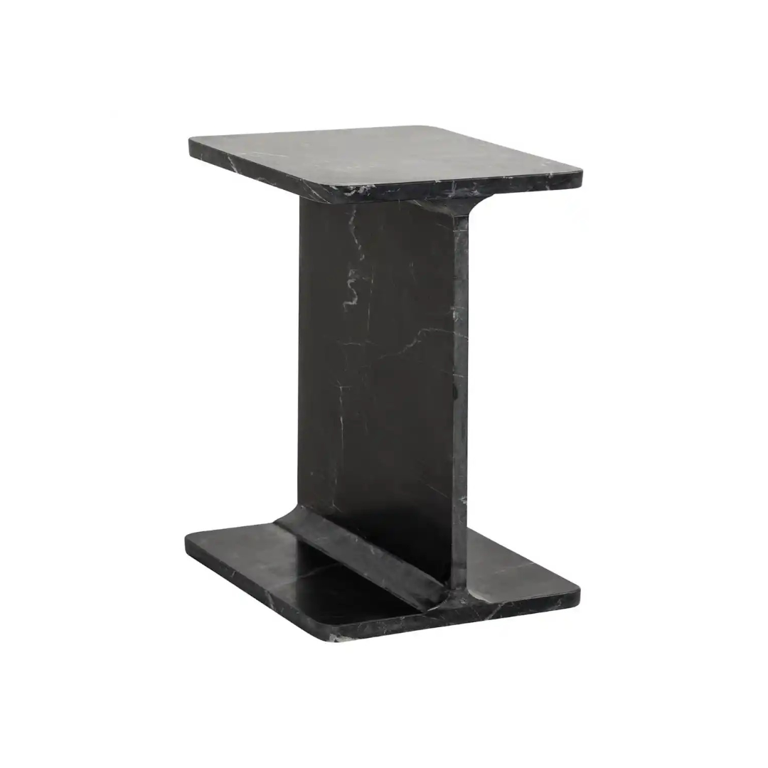BENSON side table black marble
