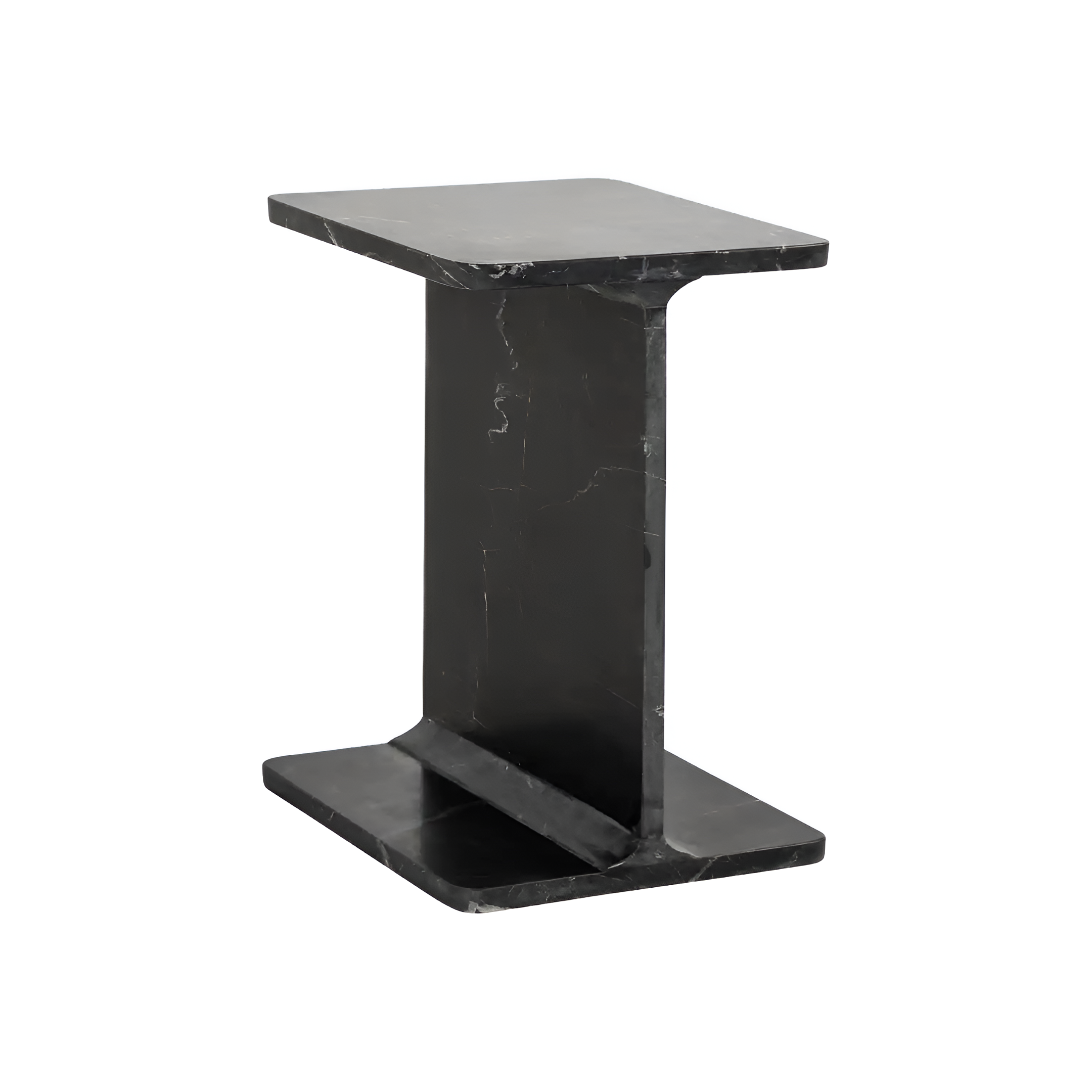 BENSON side table black marble