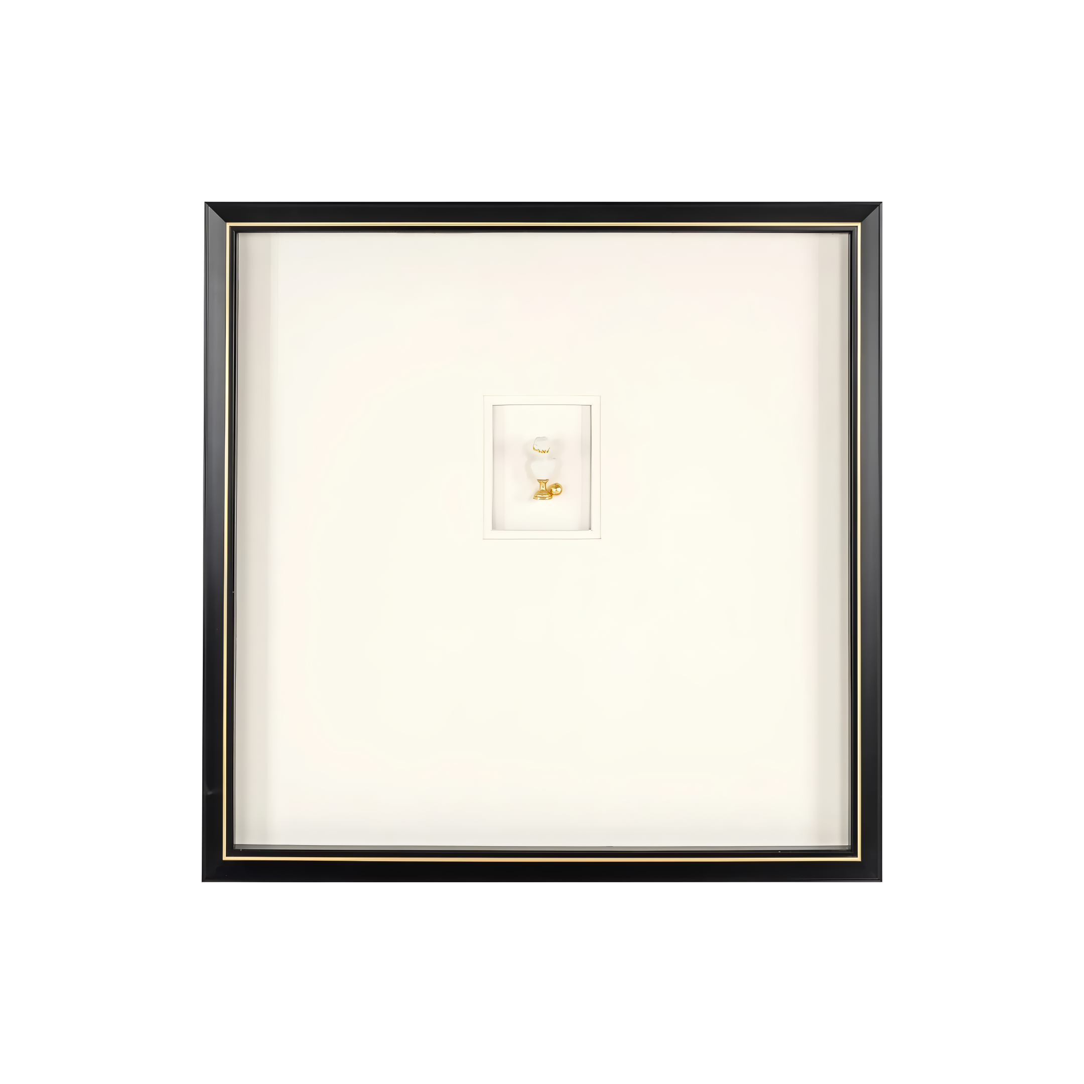 Bild HANNA beige mit schwarzem Rahmen