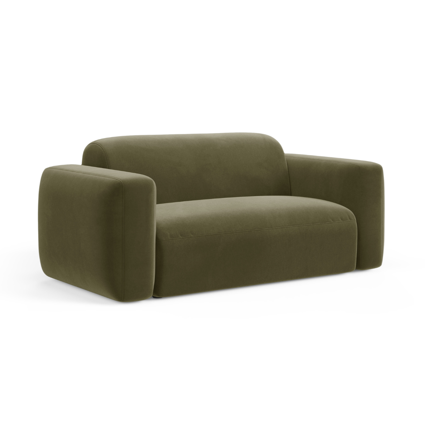 Samtsofa 2-sitzig STRINO grün