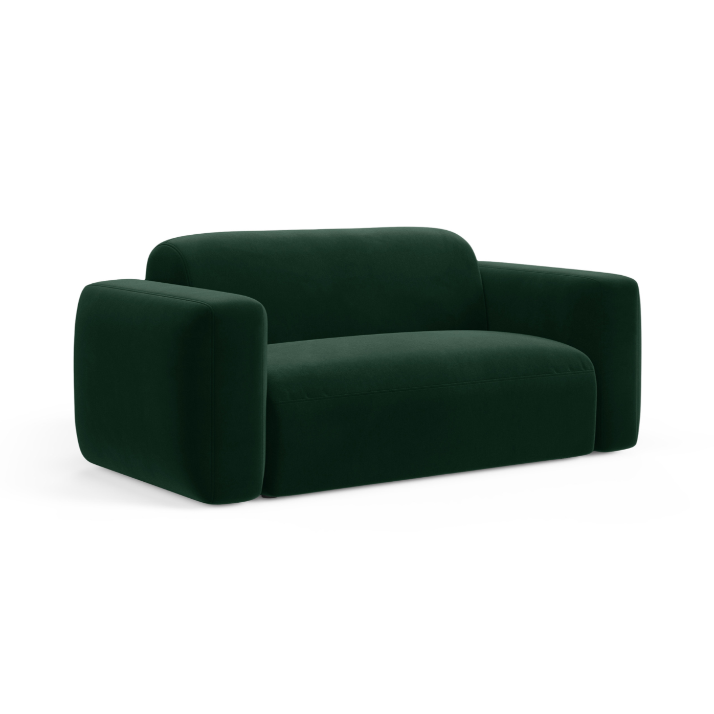 Sofa aus Samt für 2 Personen STRINO in Flaschengrün
