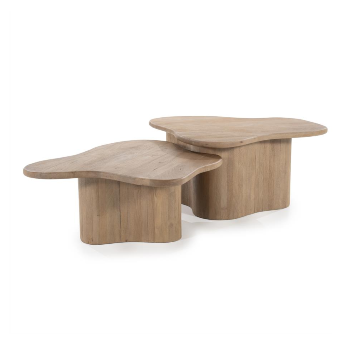 Set von Couchtischen FALL aus Mangoholz