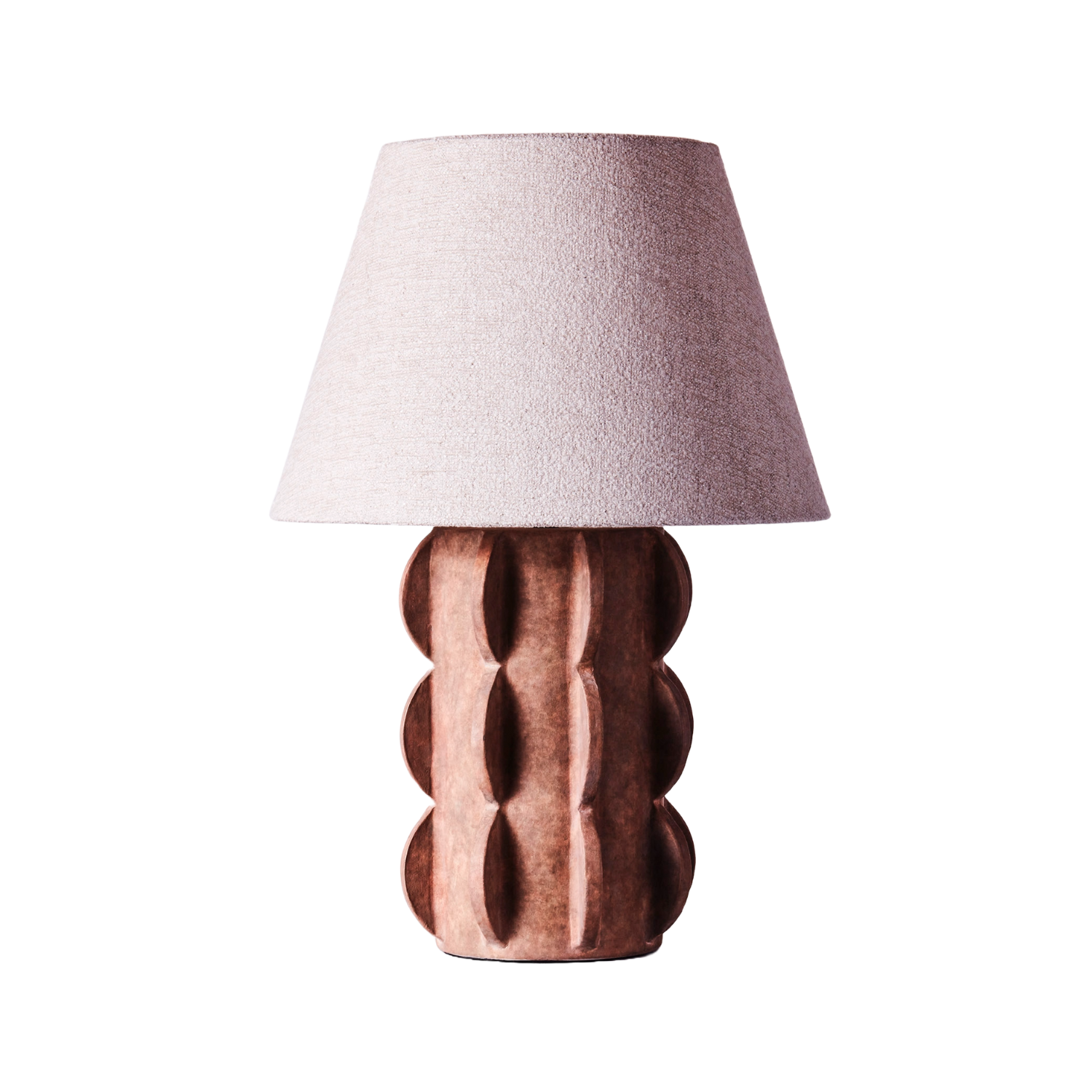 Lampa stołowa ACISSIMO brązowa ceramika