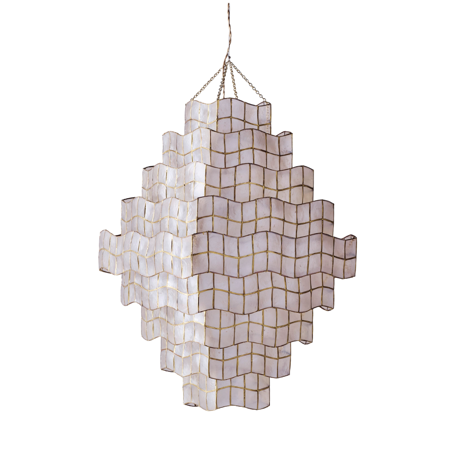 Lampa wisząca CORNELIA muszle Capiz