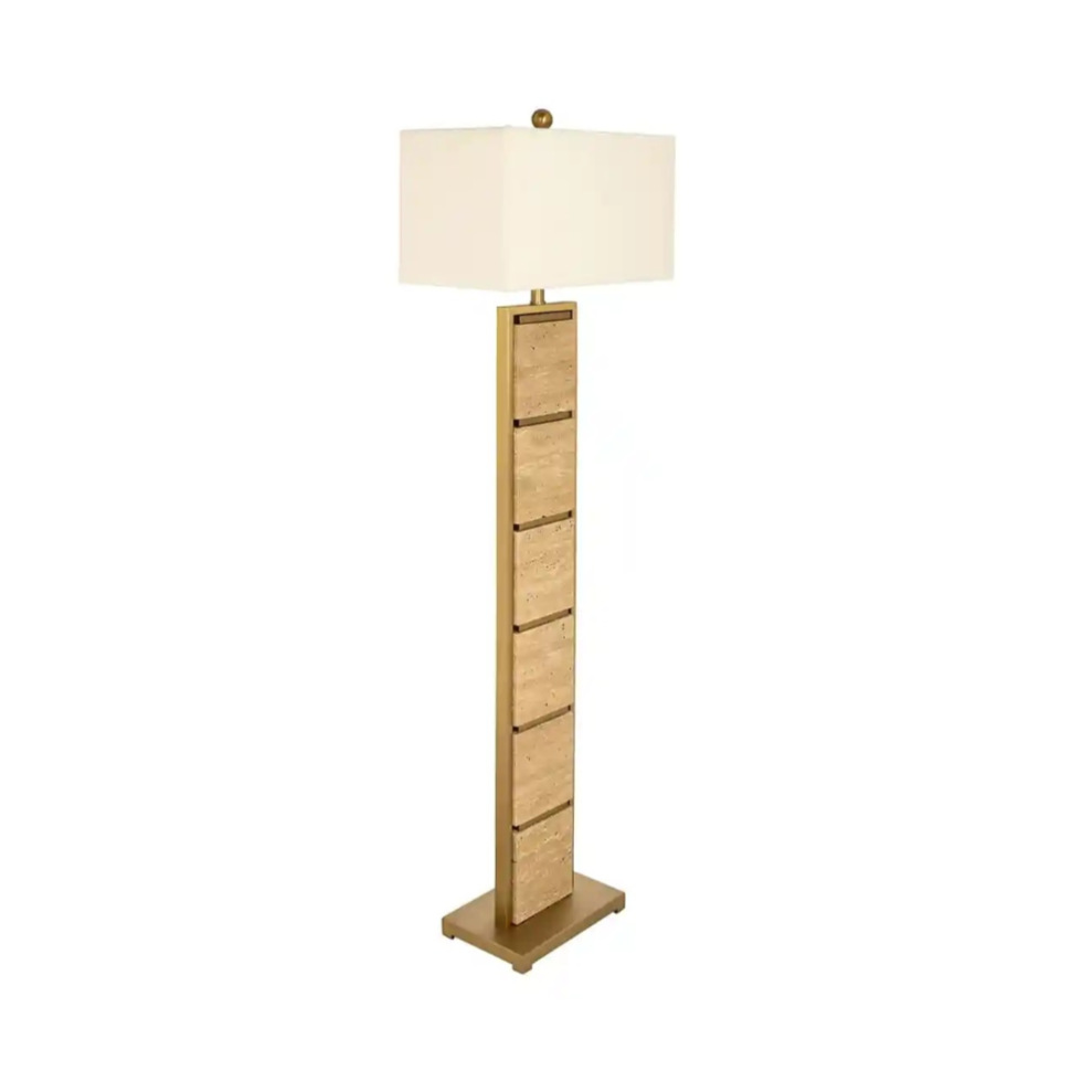 Stehlampe MEYRA brauner Marmor