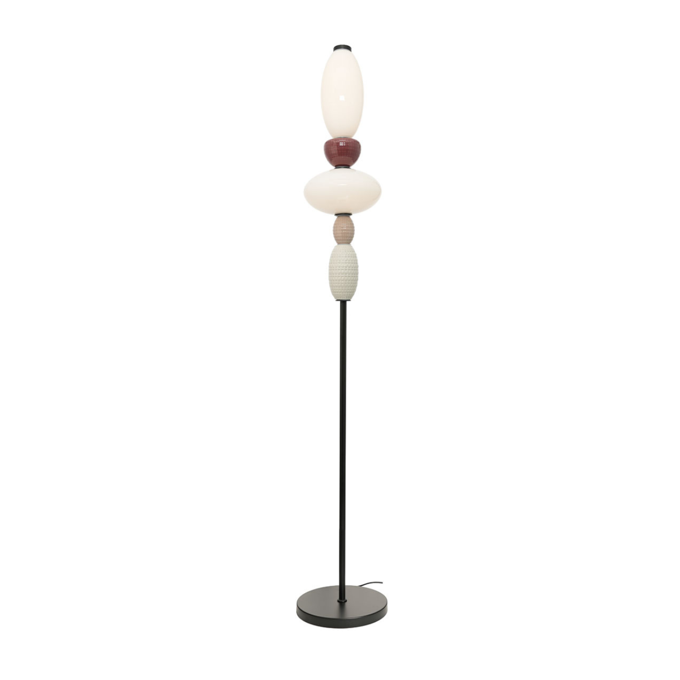 Stehlampe GARCA cremefarbene Keramik