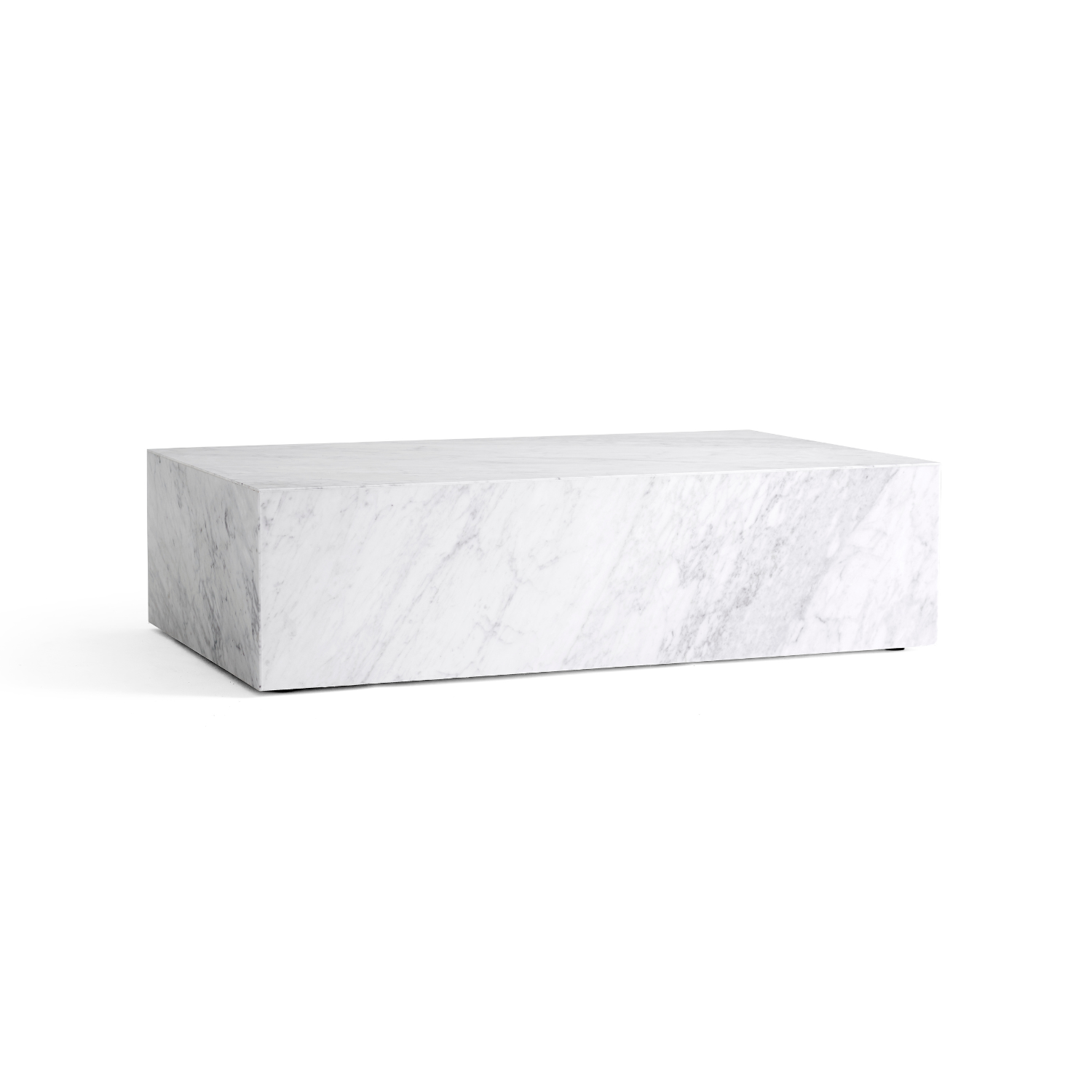 Couchtisch PLINTH weißer Marmor